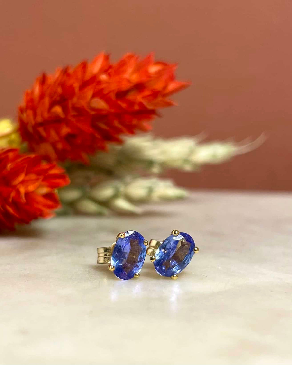 Vintage Tanzanite "Gulia" Earrings