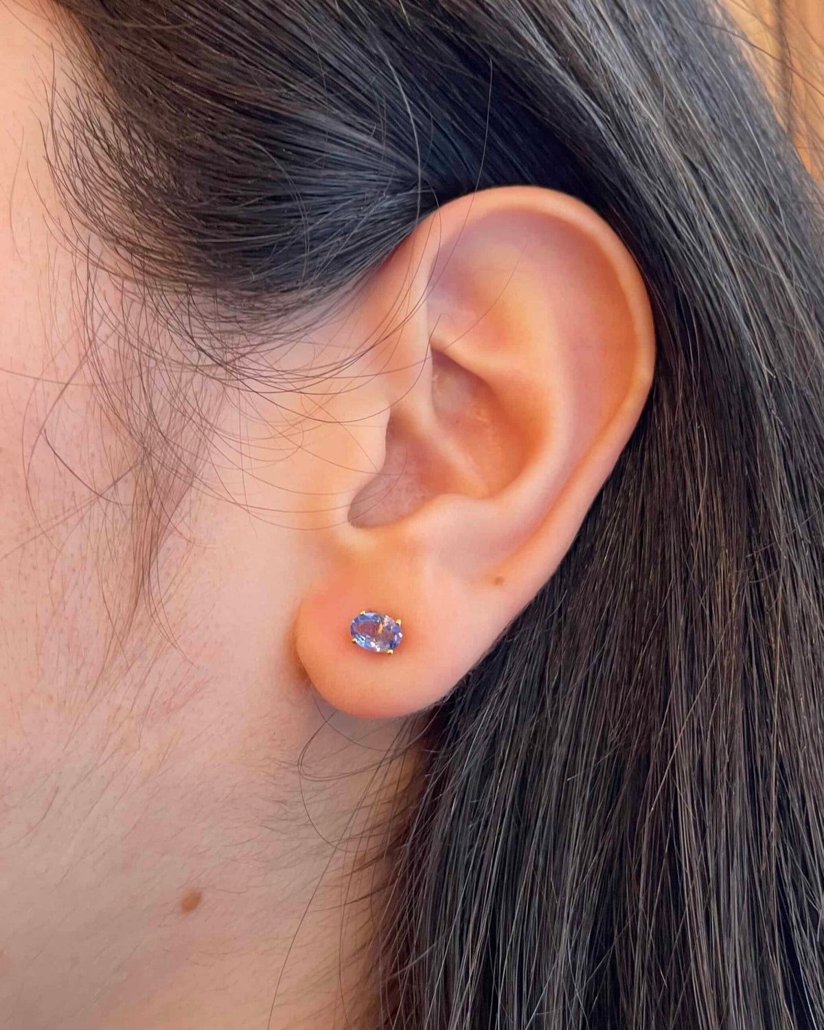 Vintage Tanzanite "Gulia" Earrings