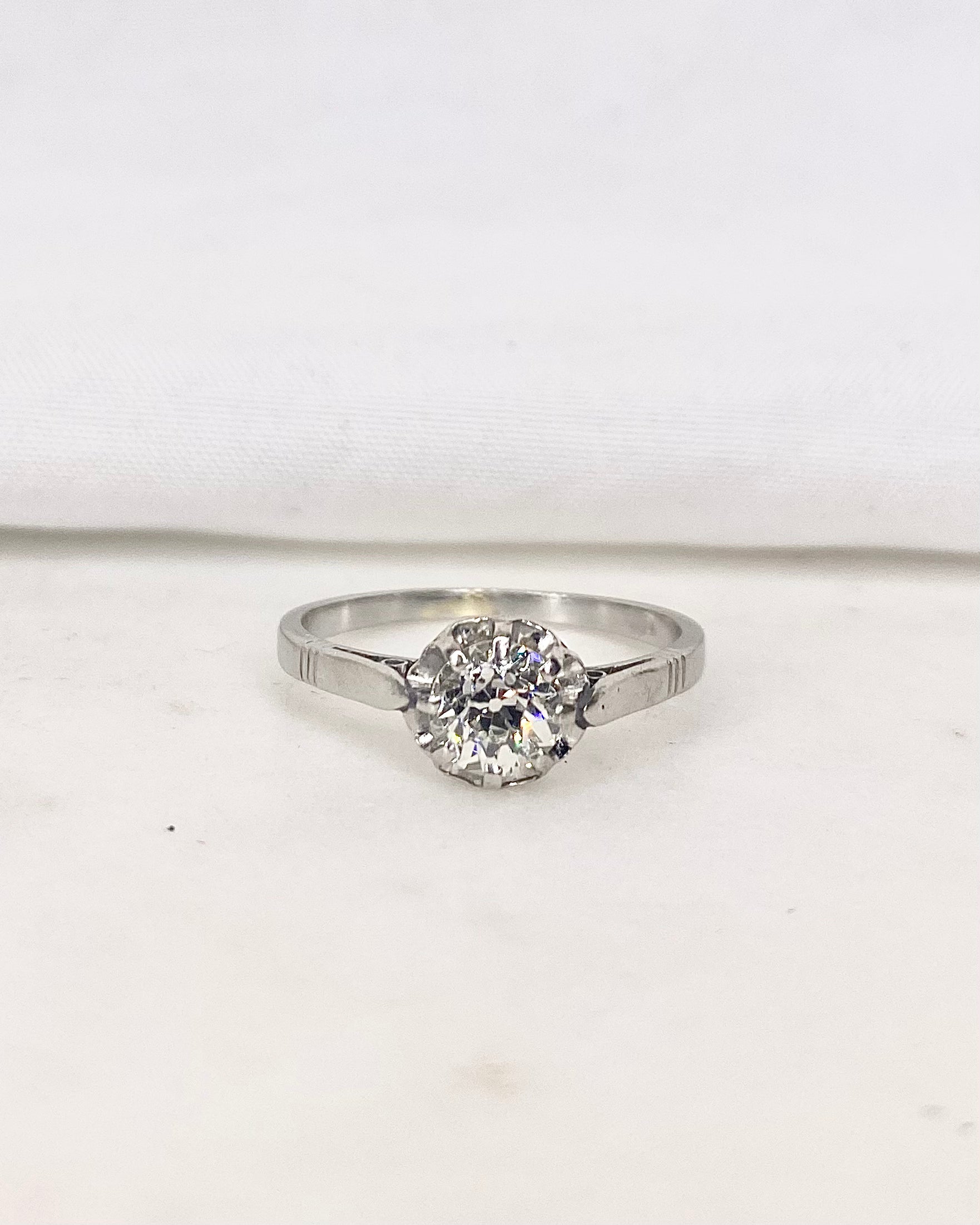 Bague Solitaire Diamant 0.50 carat "Olea"