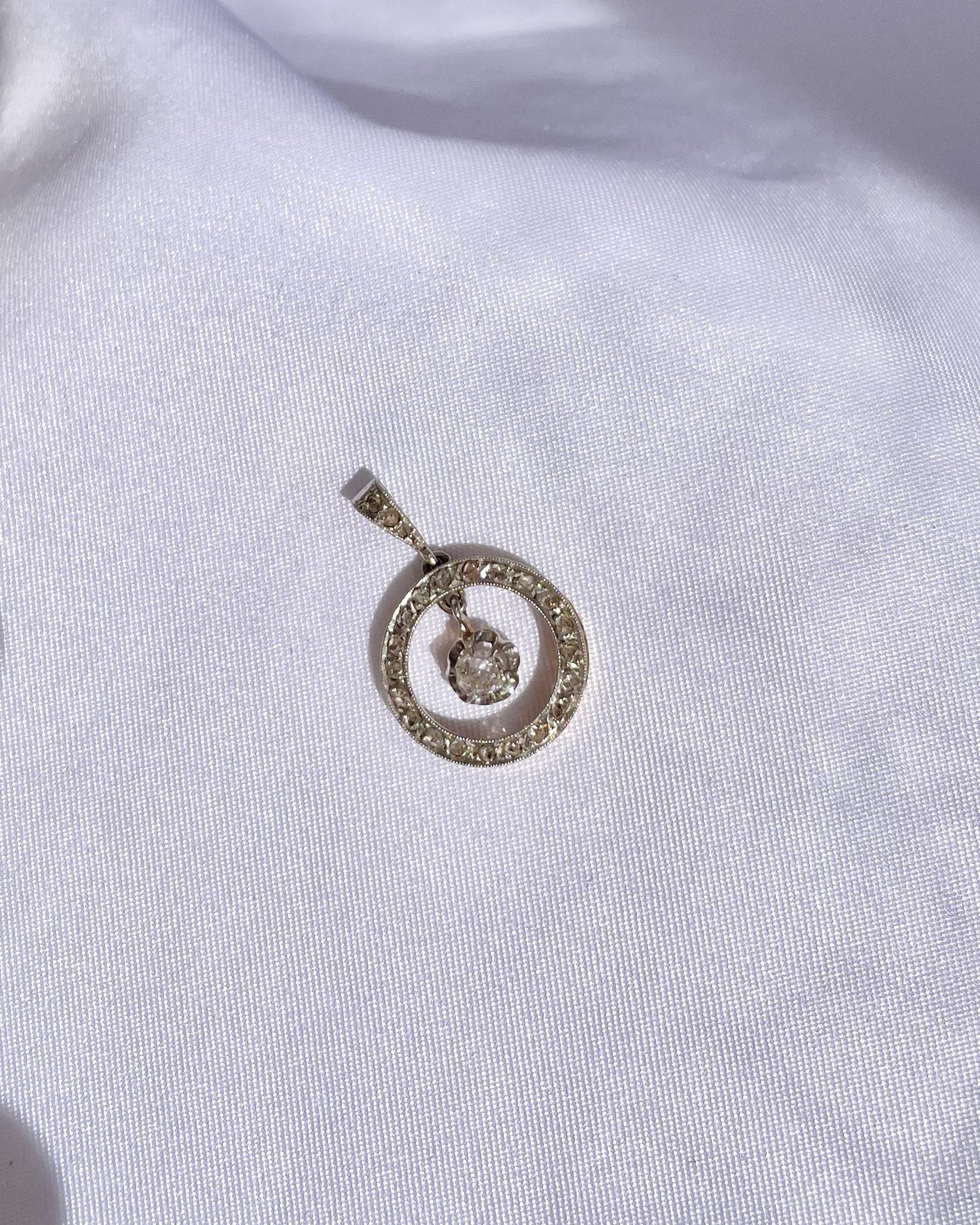 Pendentif Art-déco diamants "Katarina"
