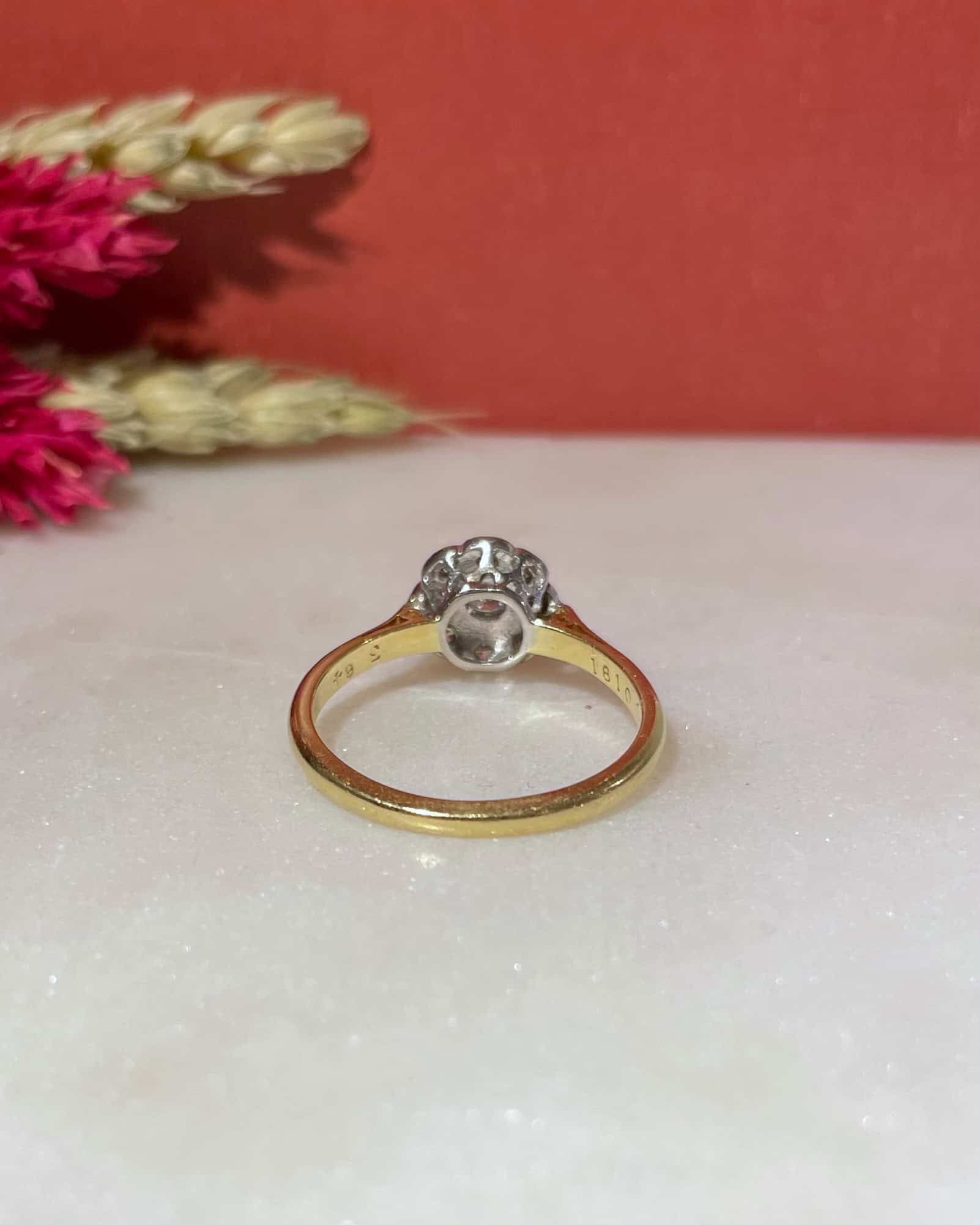 Bague Marguerite Art-Déco Diamants "Susan" - Elliade Paris