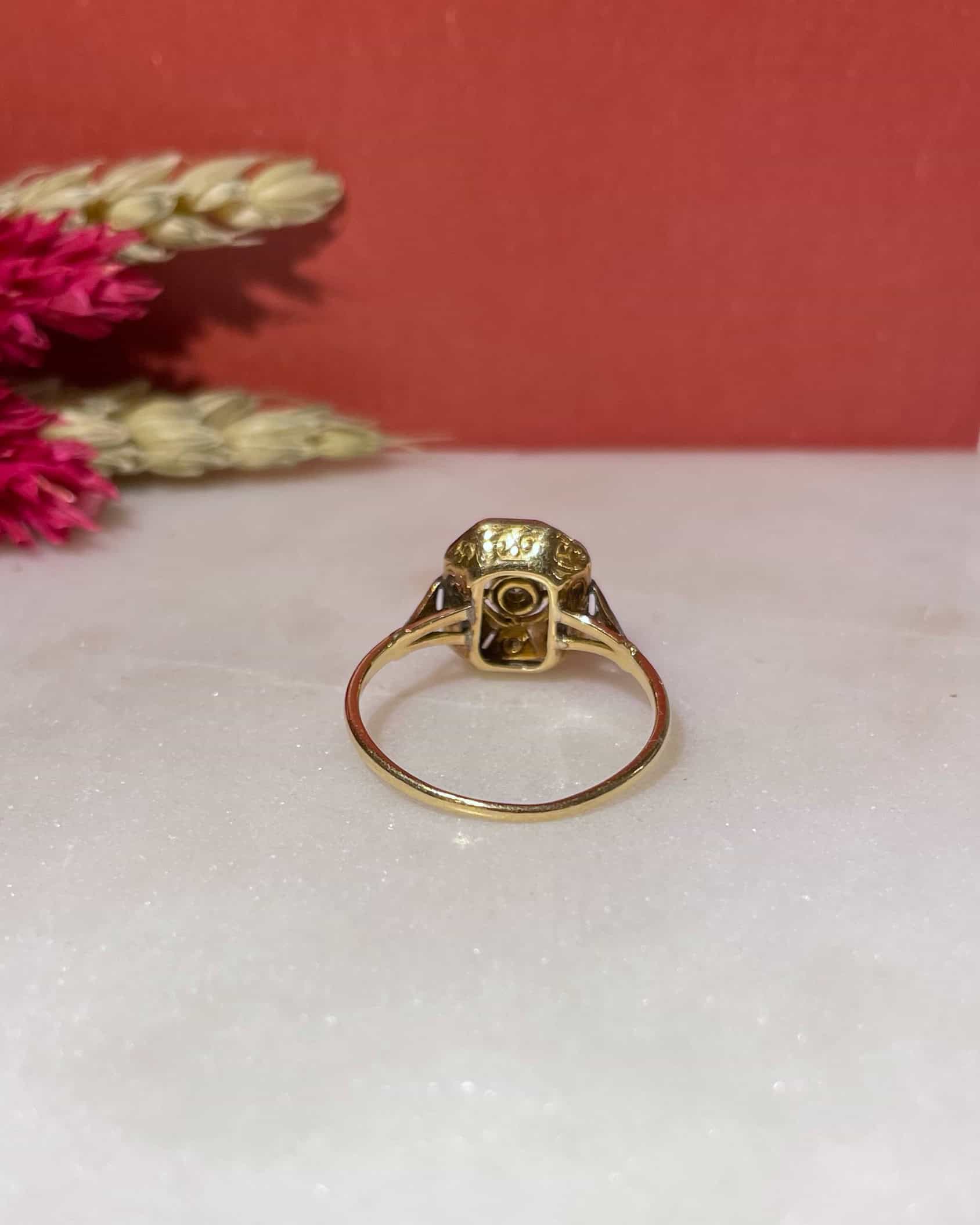 Bague Vintage Art-Déco 11 Diamants "Janet"