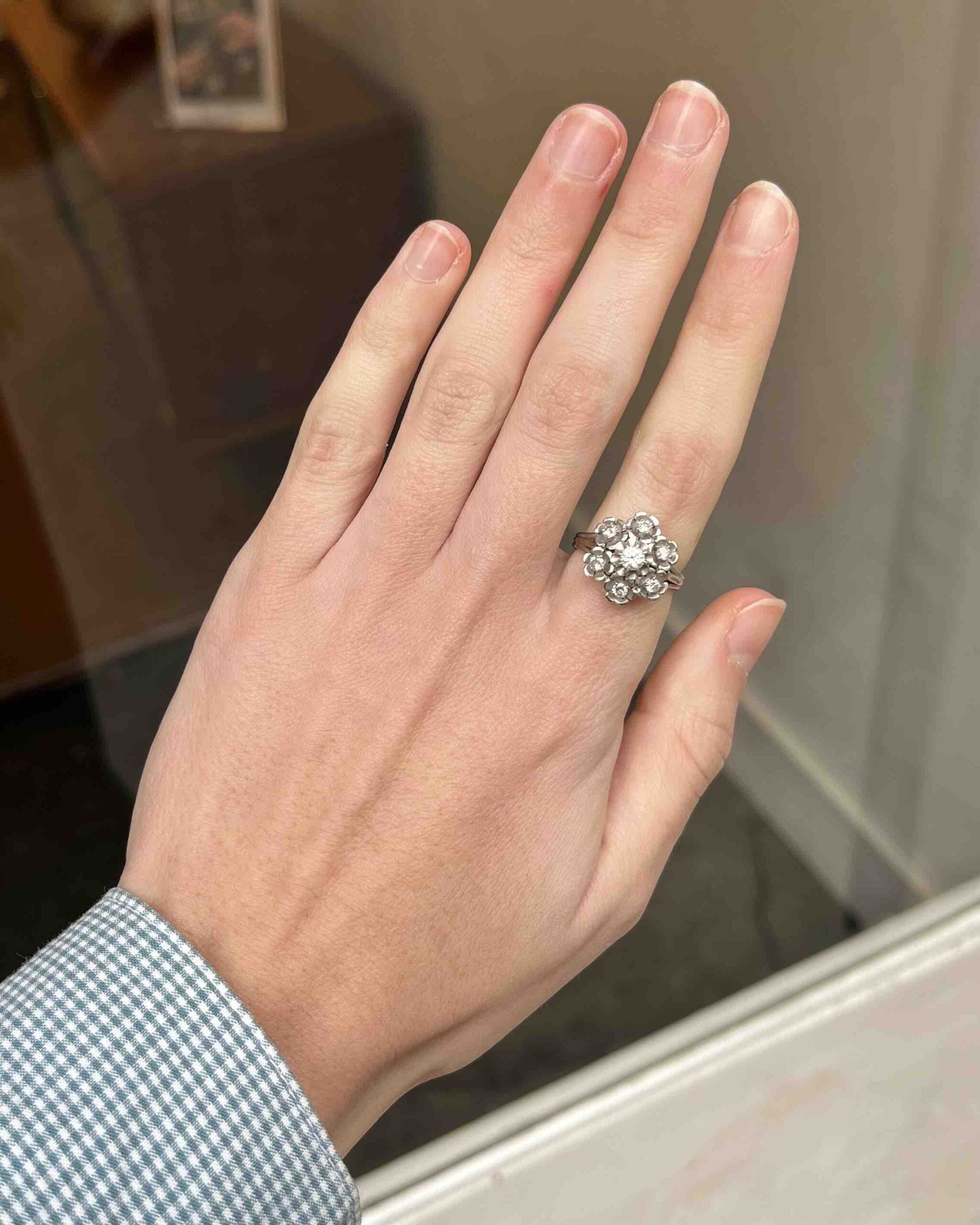 Bague Marguerite diamants "Eva"