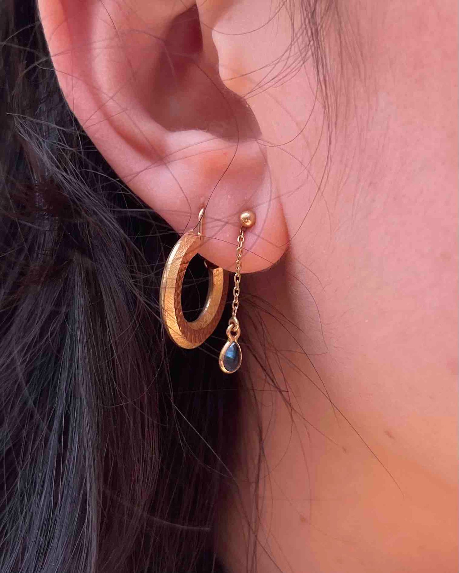 Pendantes Saphir & Or "Lior"