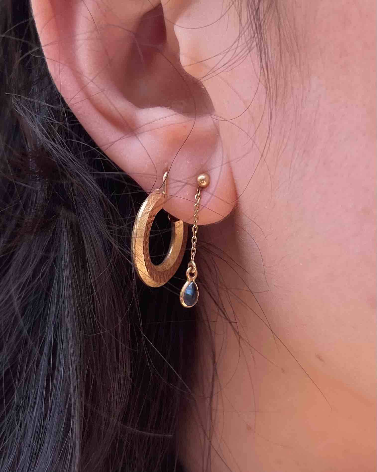 Sapphire & Gold "Lior" Pendants