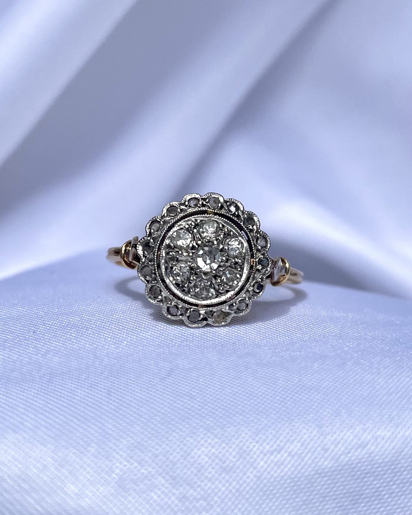 Bague Art-Déco Diamants "Leslie"