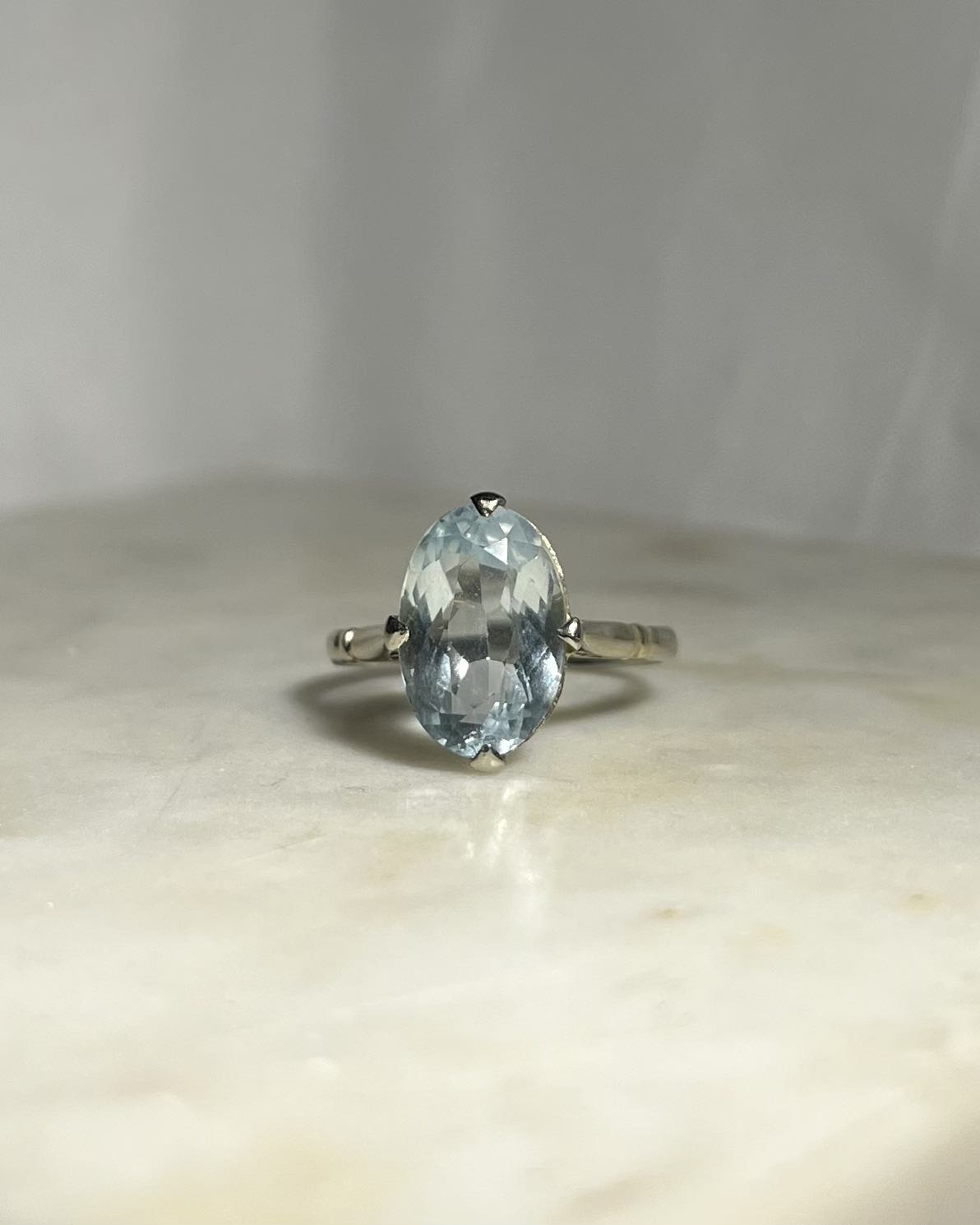 Bague Aigue-Marine vintage "Naïa"