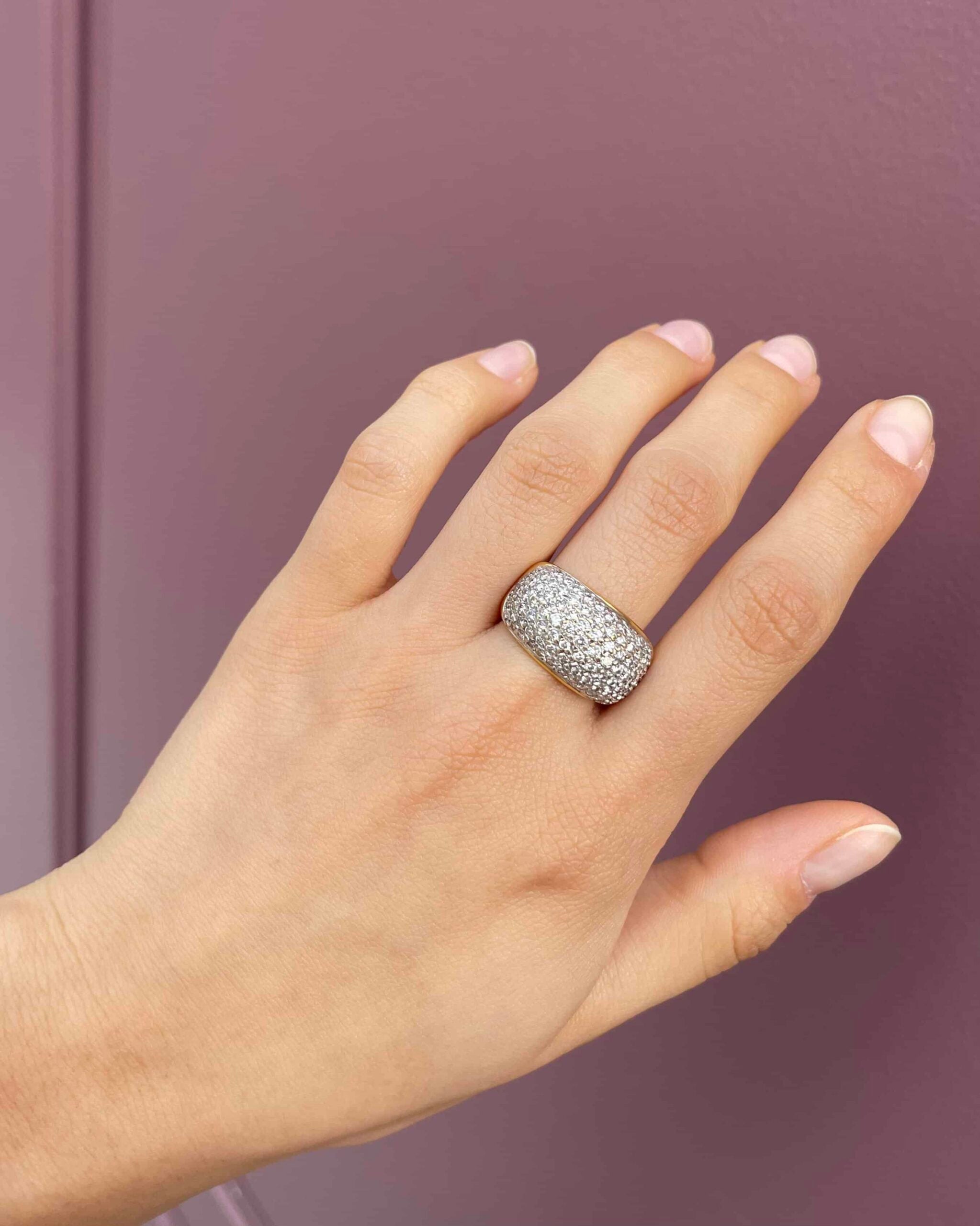 Bague Jonc Diamants 1 Carat "Coline"