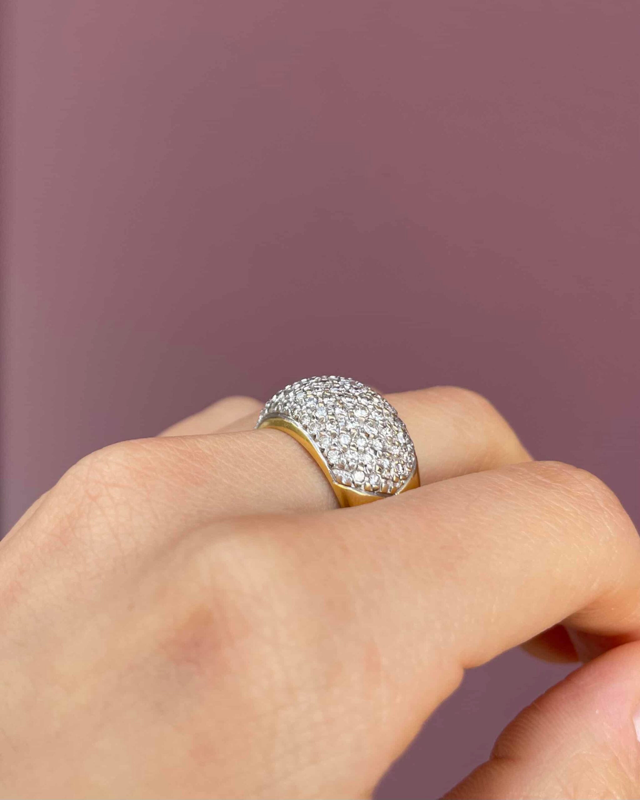 Bague Jonc Diamants 1 Carat "Coline"