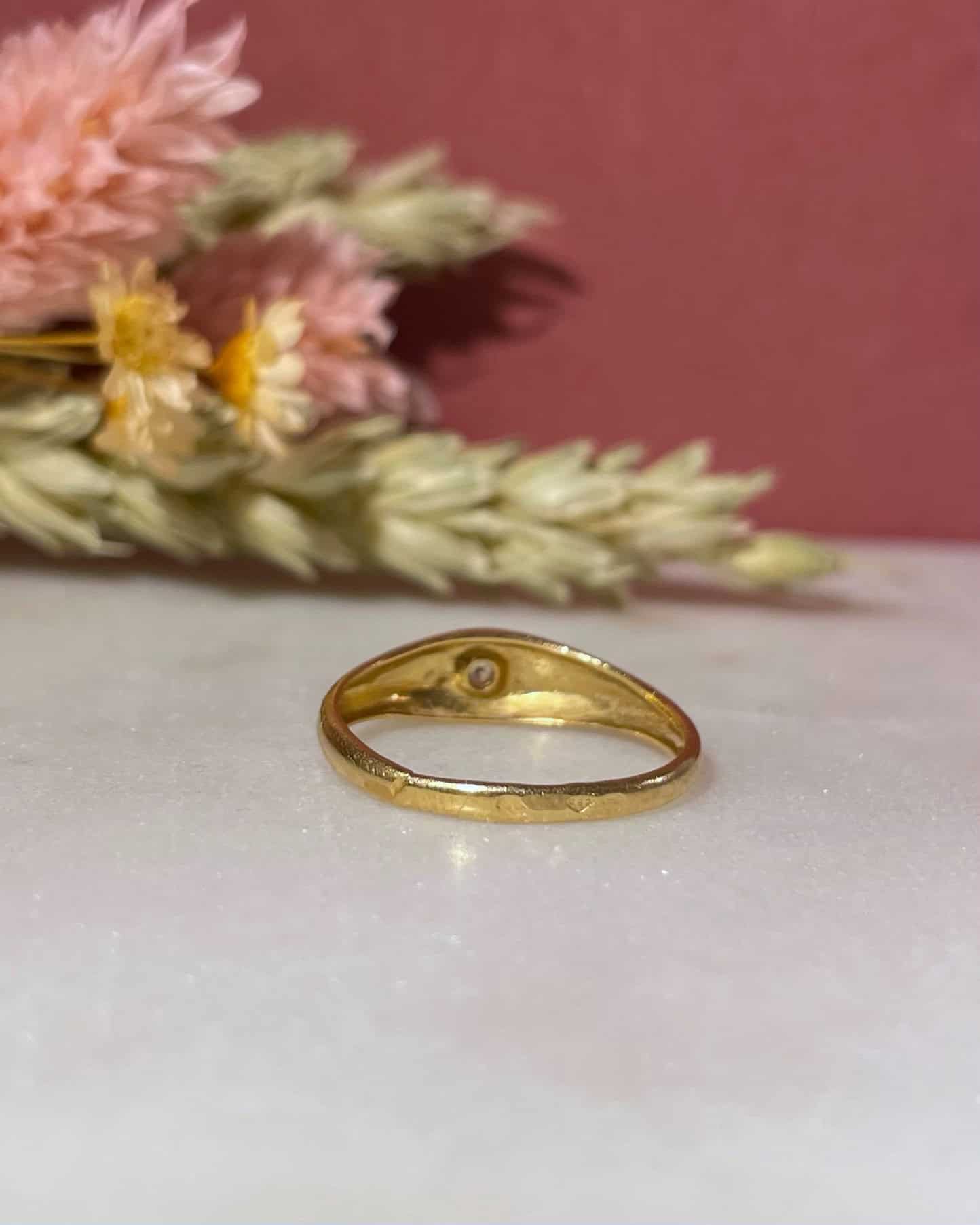 Bague Vintage Jonc Diamant "Ariella"
