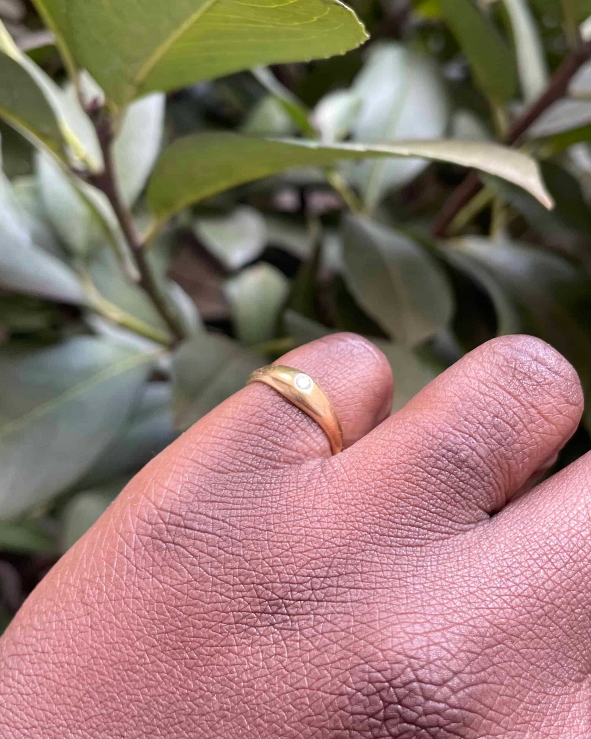 Bague Vintage Jonc Diamant "Ariella"