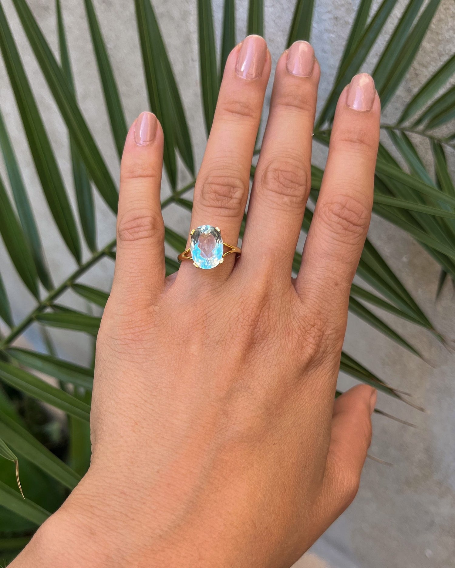 Bague Aigue-Marine vintage "Clothilde"