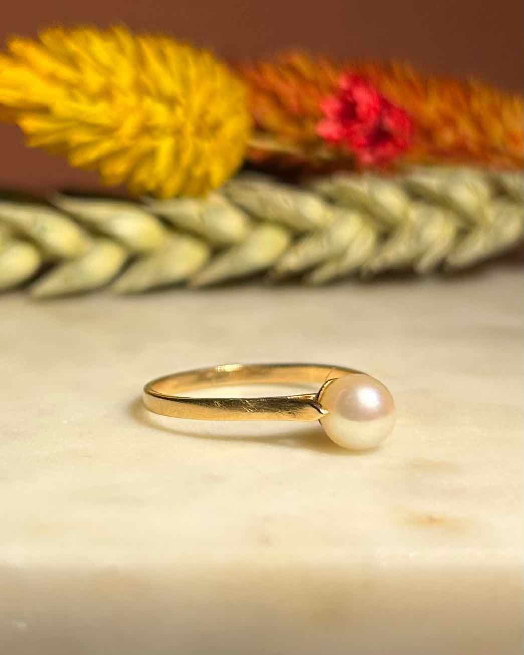 Bague Perle vintage "Kishaya"