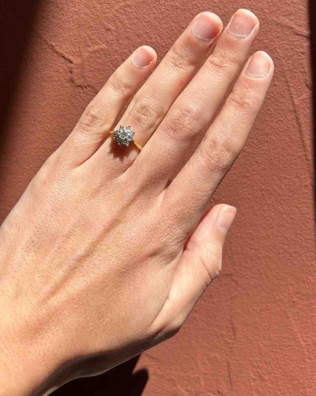 Bague Marguerite Diamants "Lila"