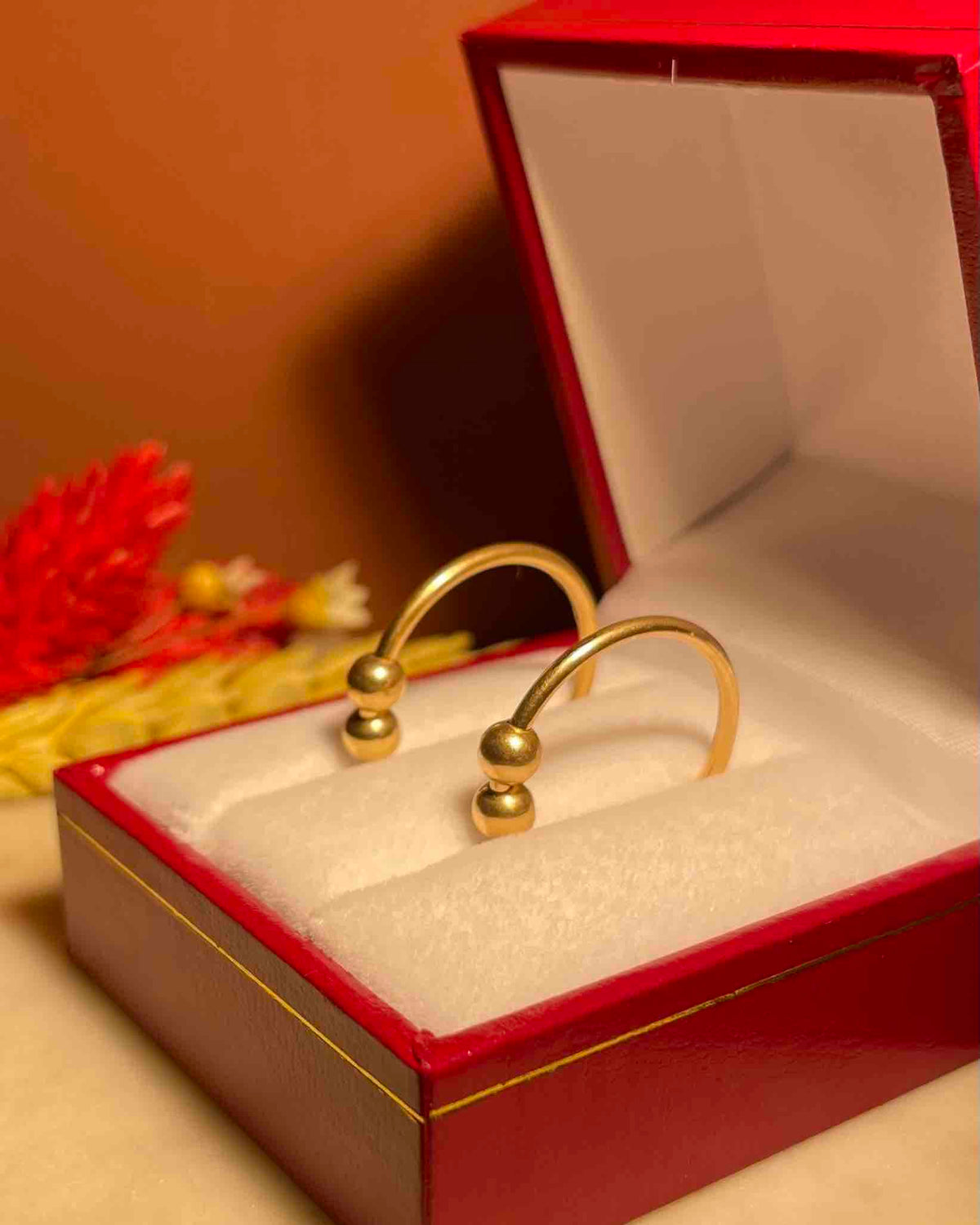 Vintage Gold "Sybelle" Hoop Earrings