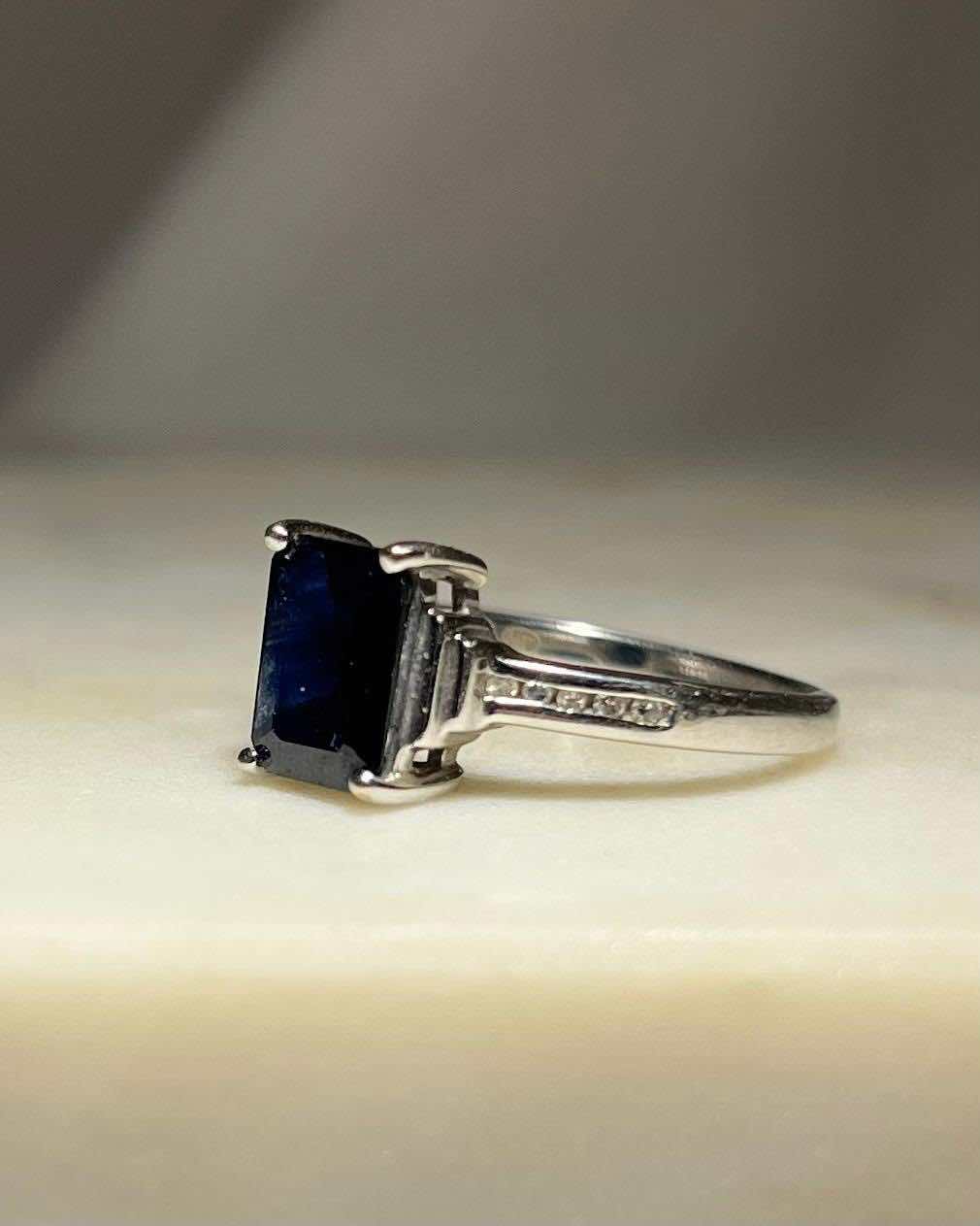 Bague Vintage Saphir & Diamants "Nayra"