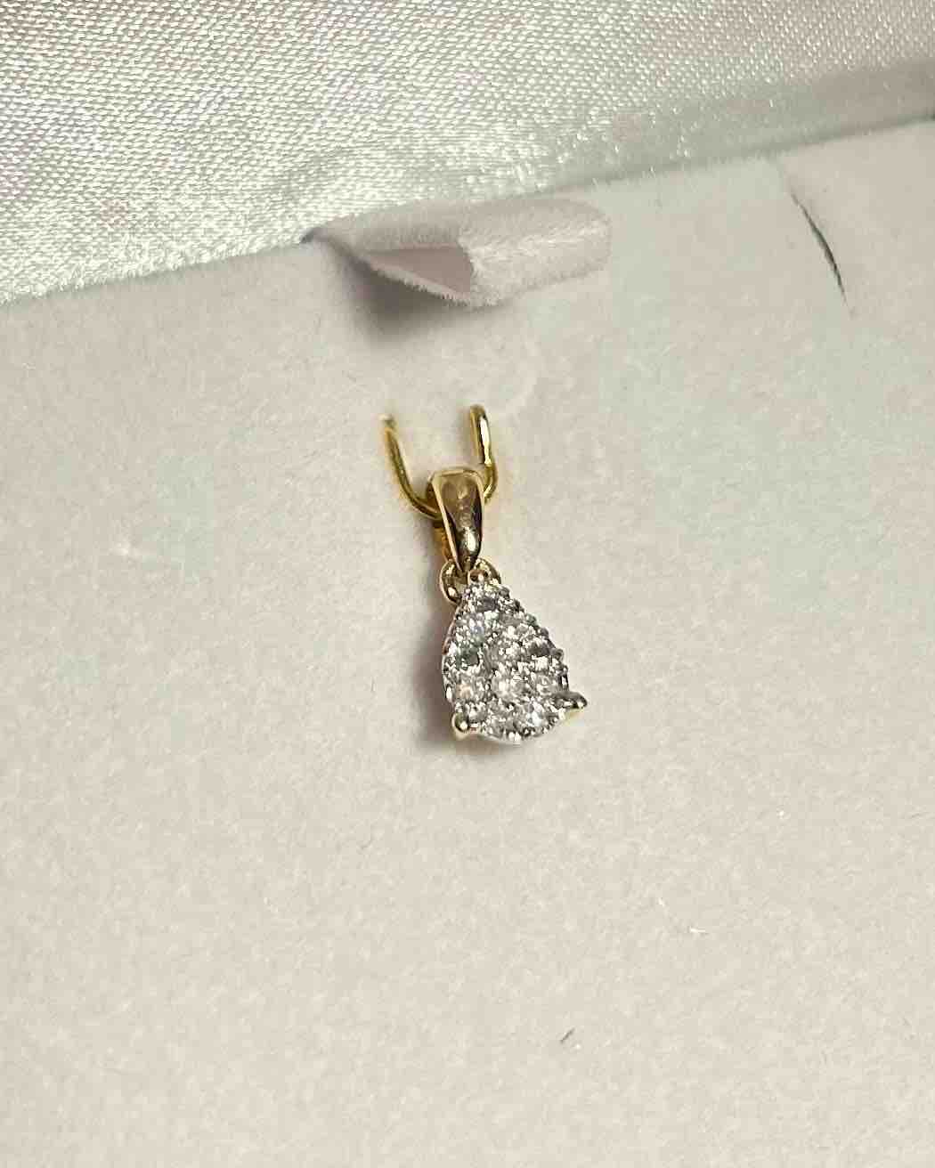 Pendentif Vintage 8 Diamants "Dalida"
