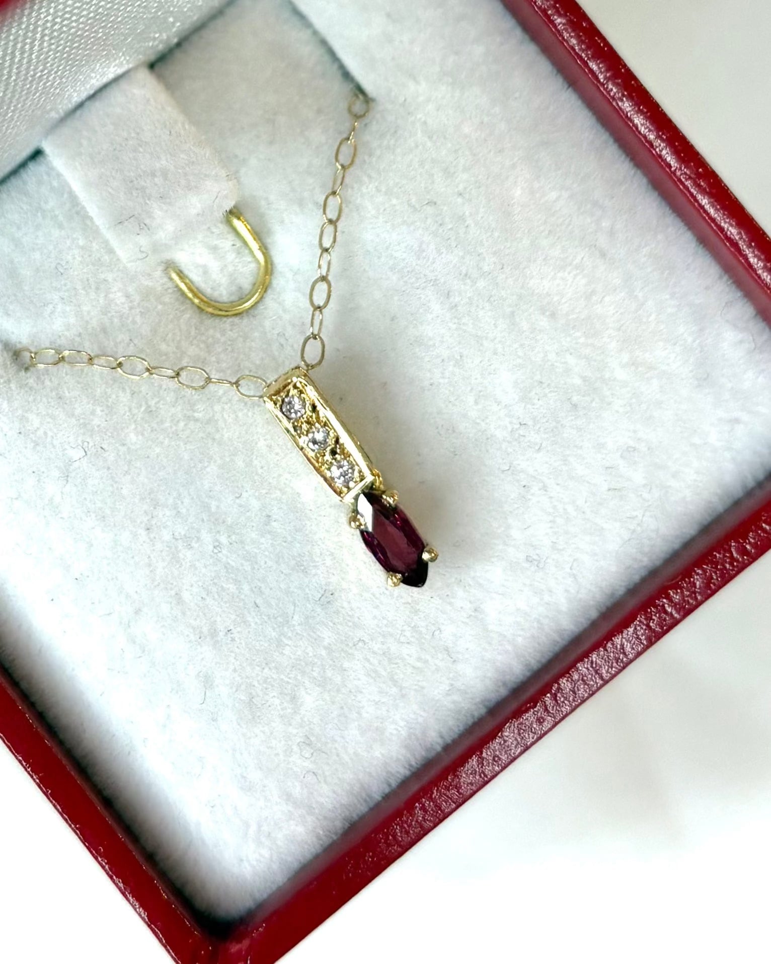 Ruby & Diamond Pendant "Georgia"