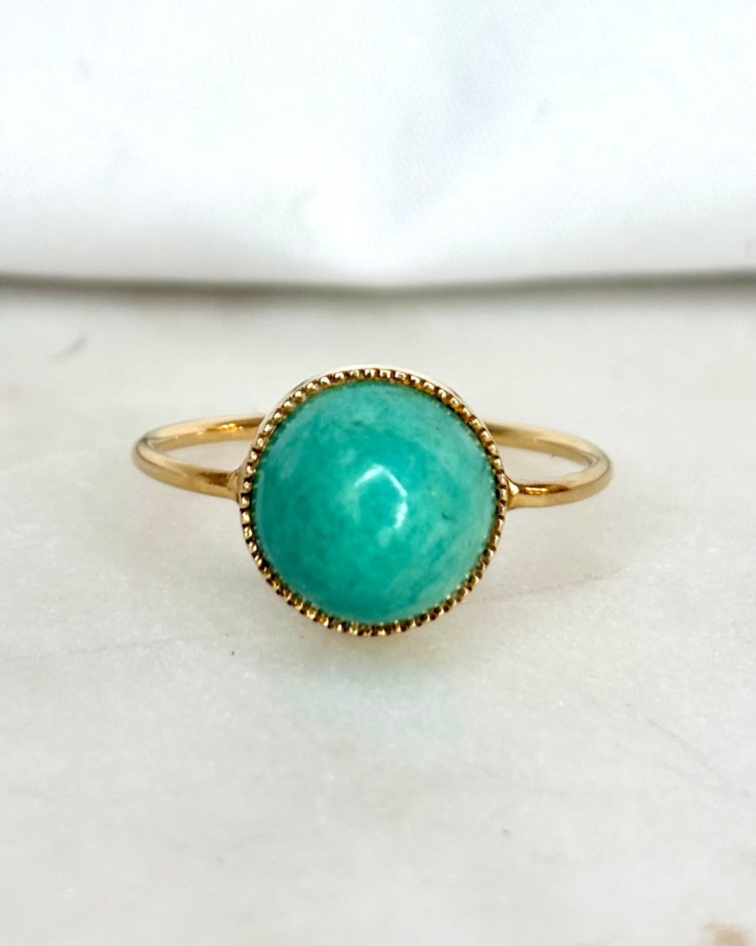 Bague Solitaire Turquoise 5.40 carats "Servane"