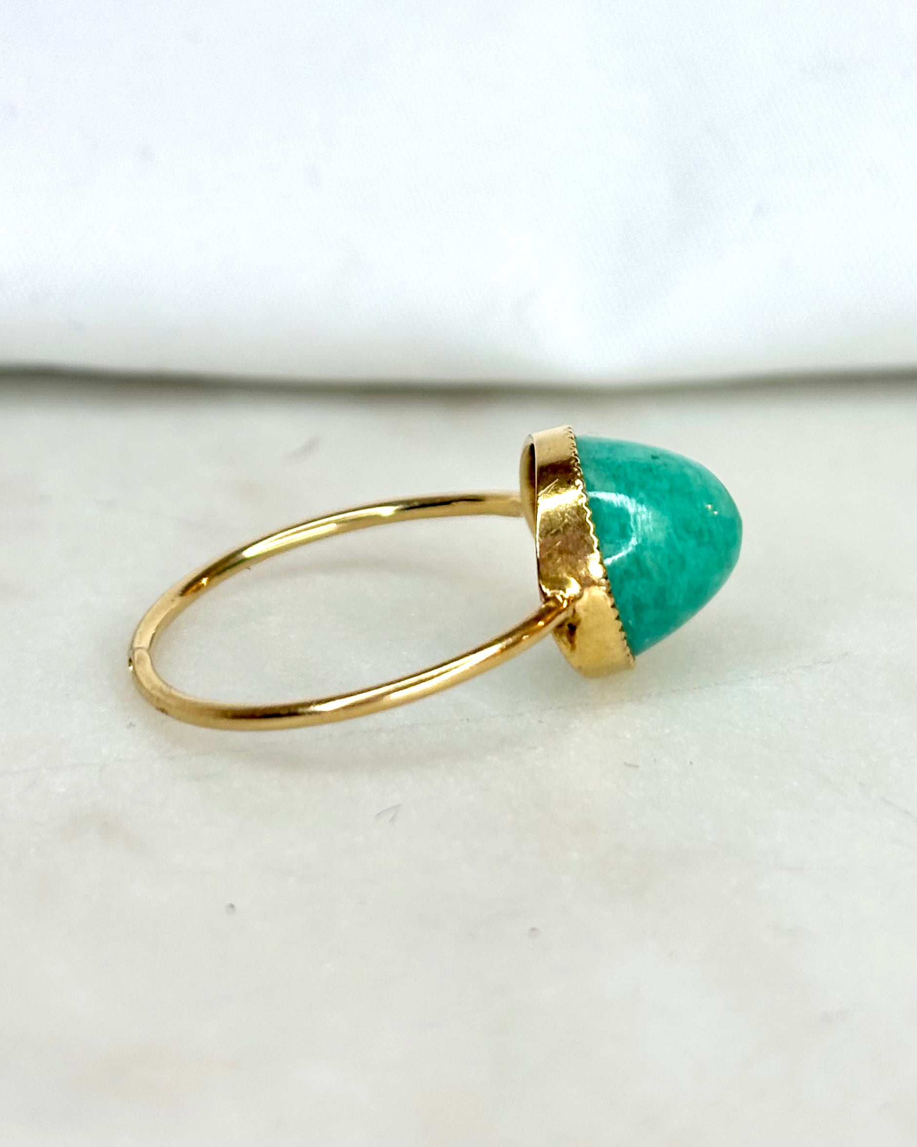 Bague Solitaire Turquoise 5.40 carats "Servane"