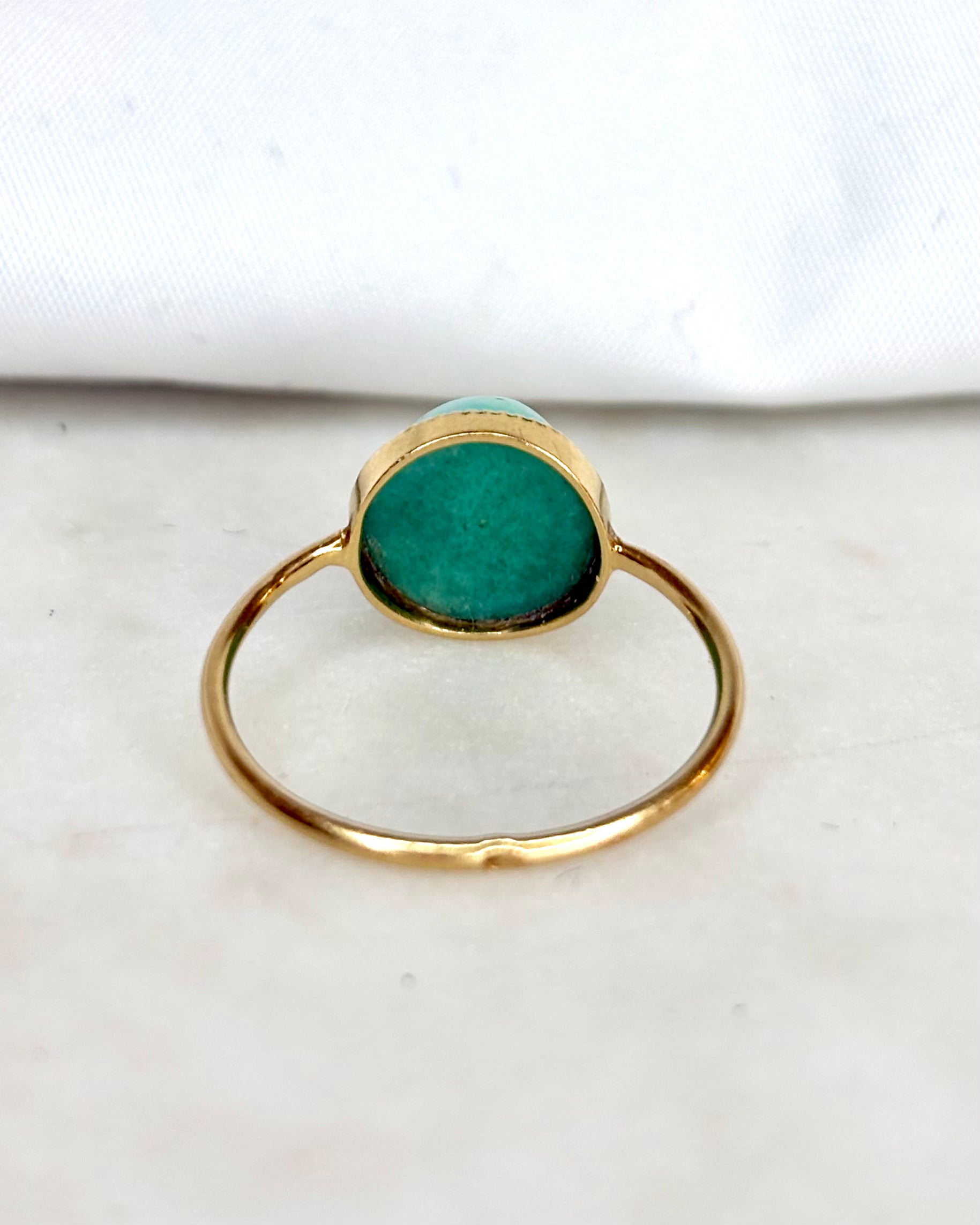 Bague Solitaire Turquoise 5.40 carats "Servane"