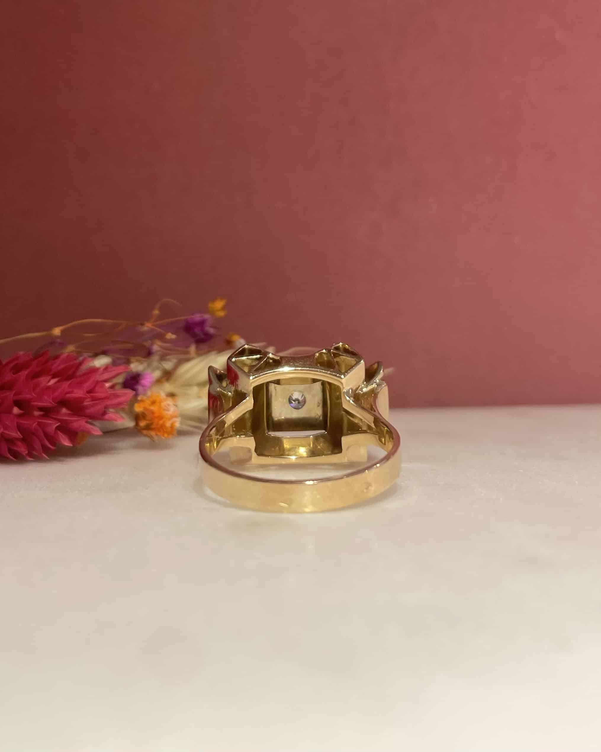 "Romeo" Diamond Tank Ring