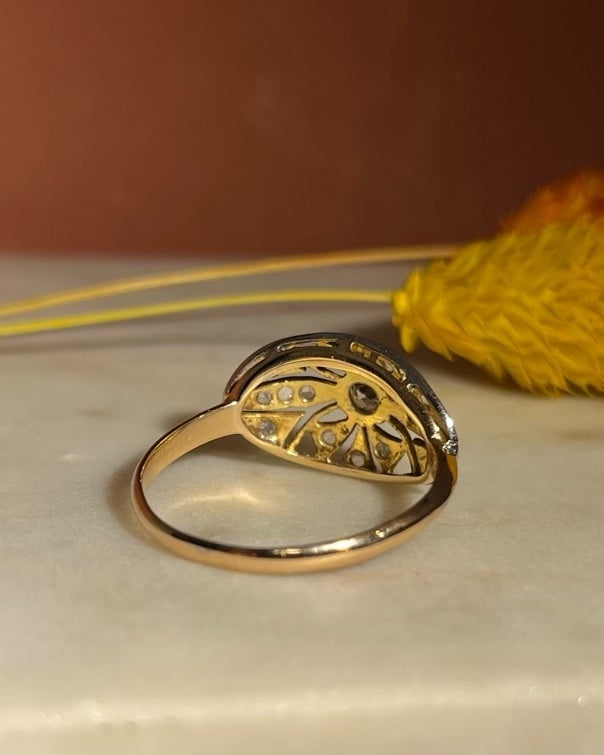 Bague Art-Déco Diamants "Zahra" - Elliade Paris