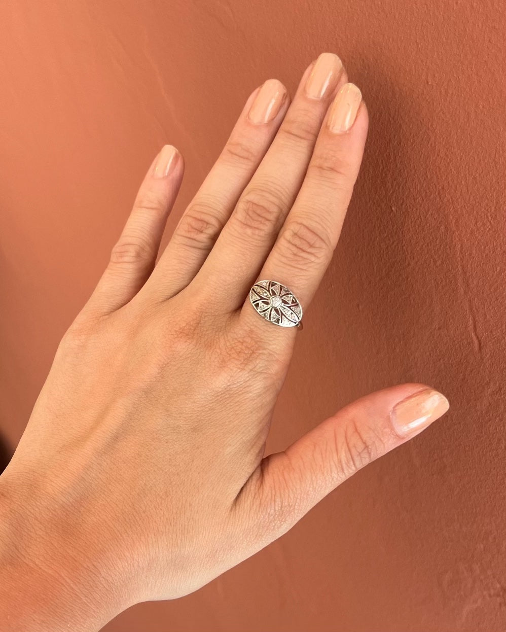 Bague Art-Déco Diamants "Zahra" - Elliade Paris