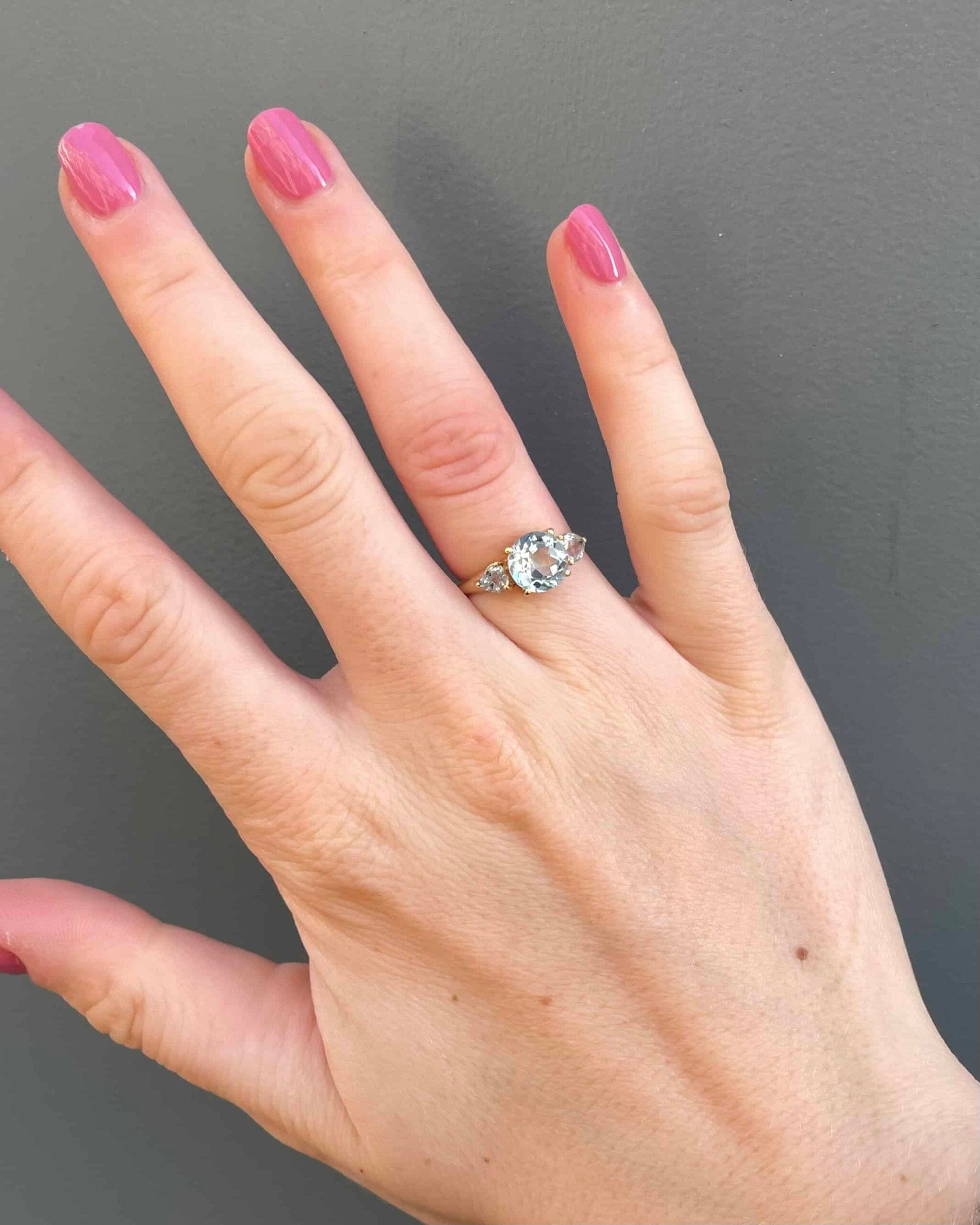 Bague Trilogie Topazes 2.70 carats "Aveline" - Elliade Paris