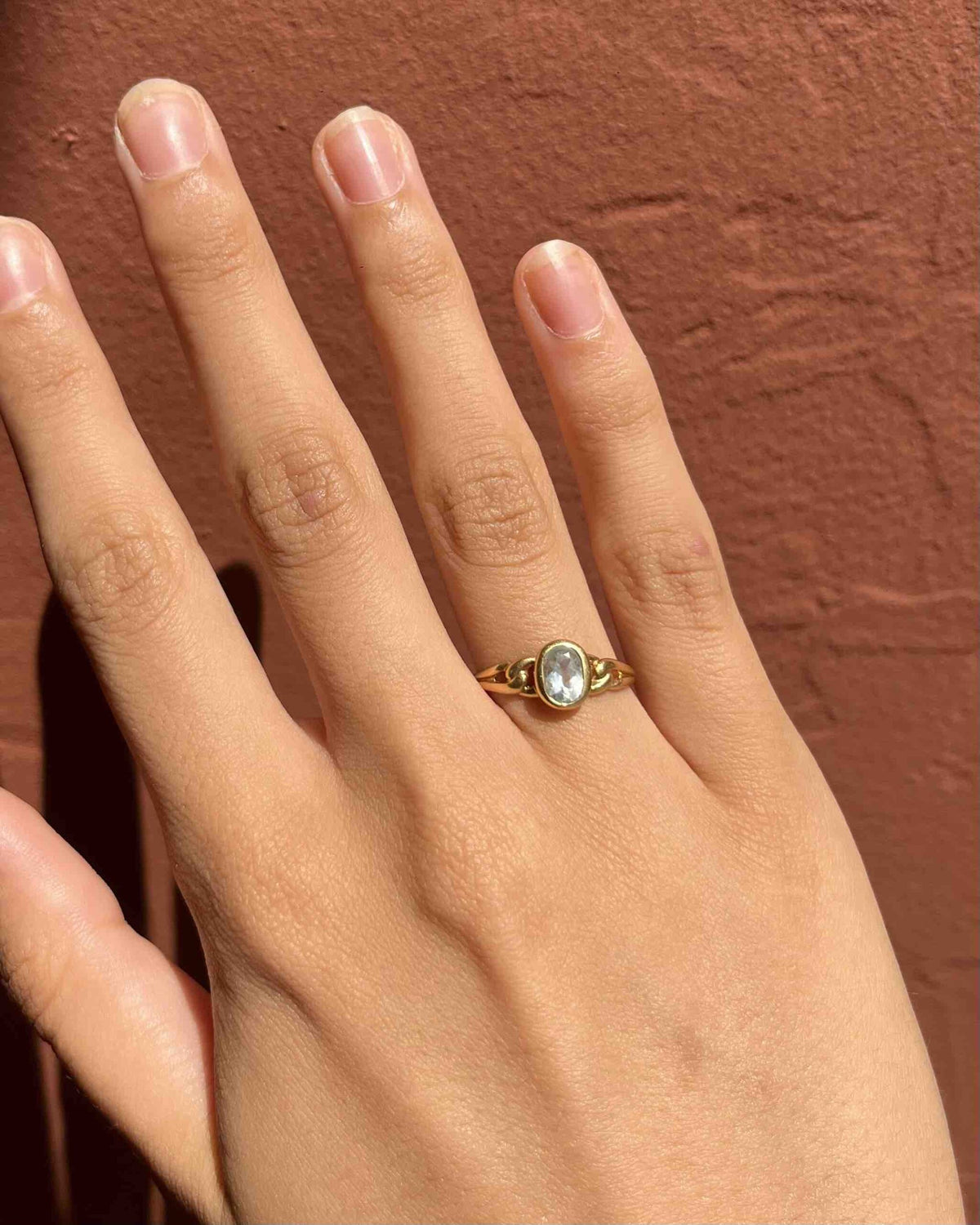 Bague vintage Aigue-Marine "Marjorie"