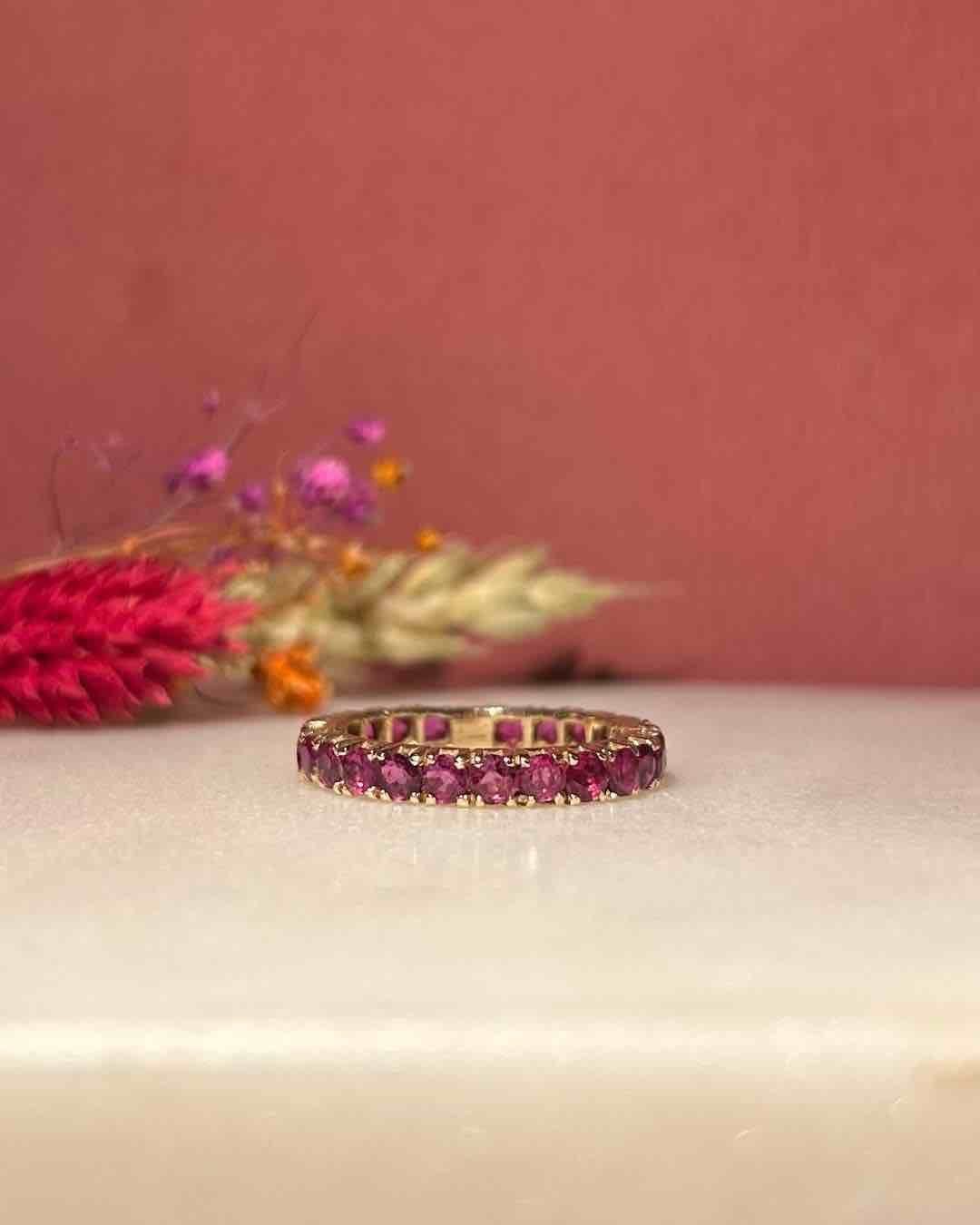 Alliance Américaine 24 Rubis 1.68 carat "Donatella" - Elliade Paris