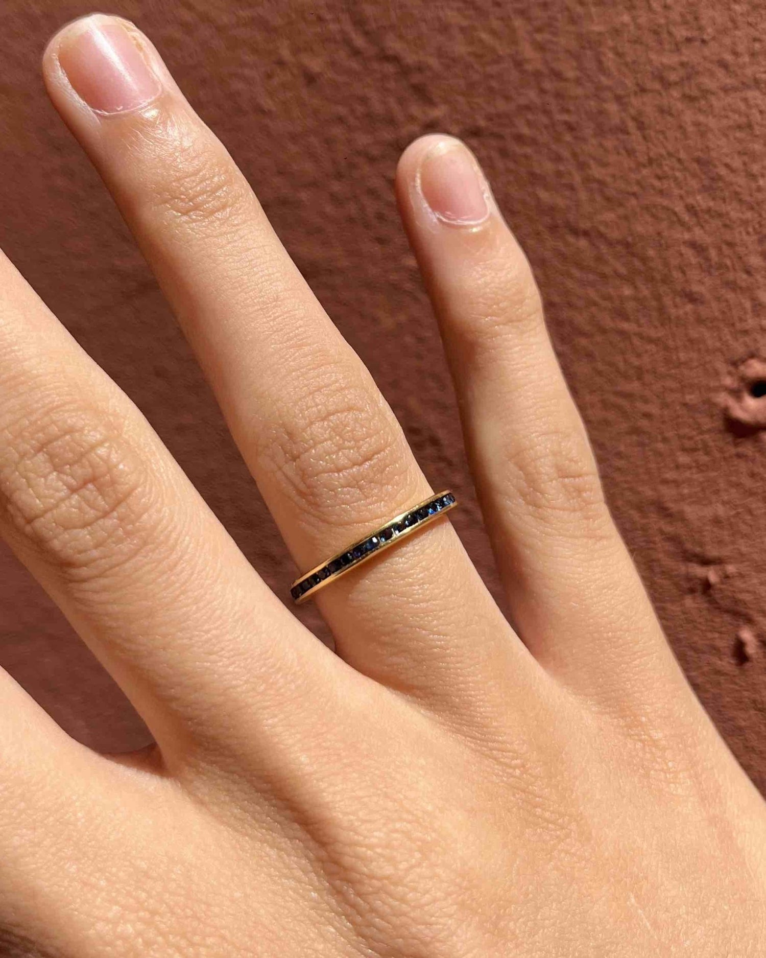 Alliance Américaine 39 saphirs "Nymphéa" - Elliade Paris