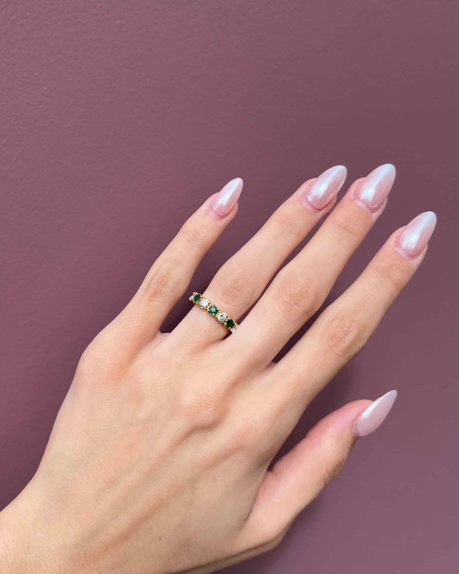 Alliance Américaine Émeraudes et Diamants "Indiana" - Elliade Paris