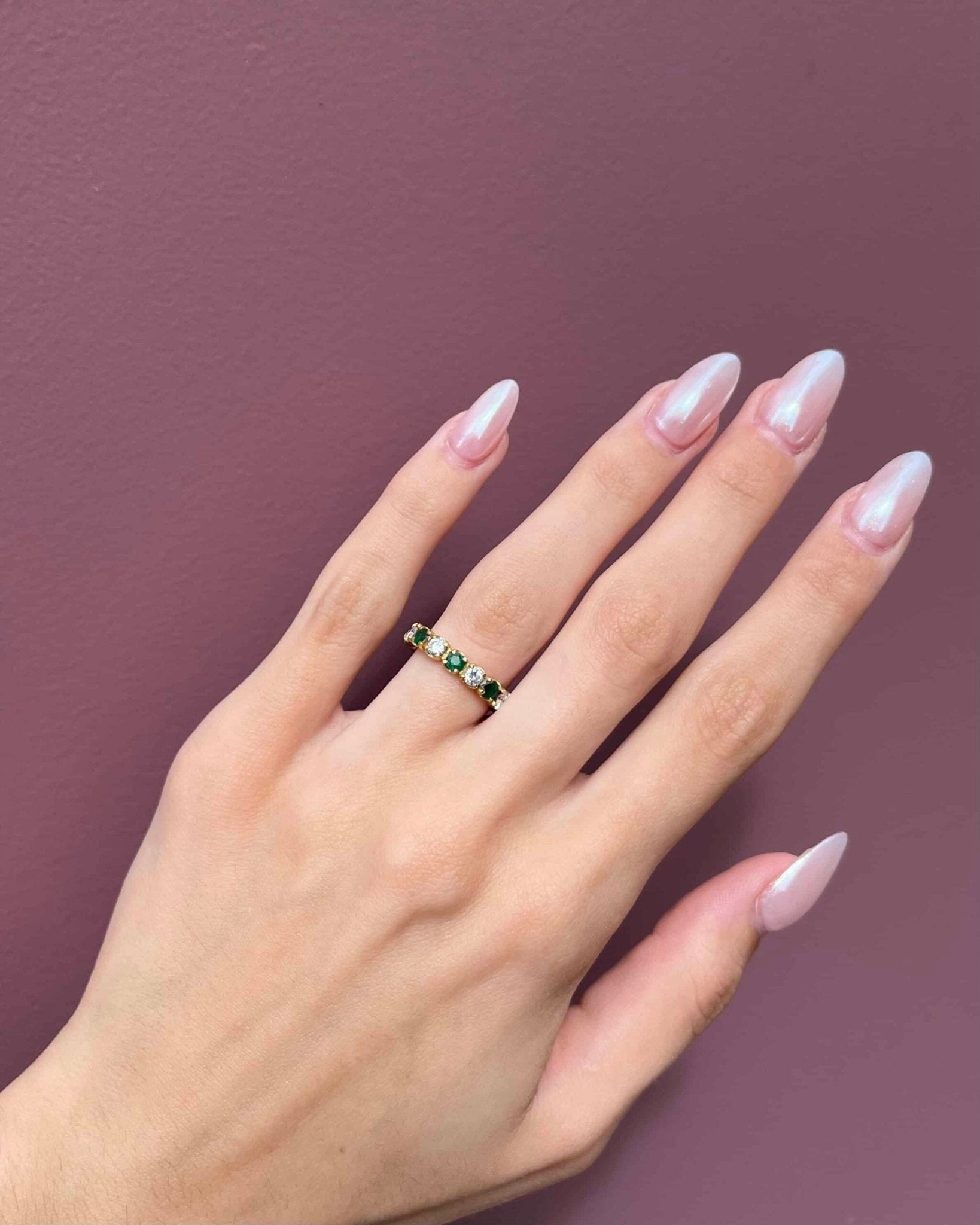 Alliance Américaine Émeraudes et Diamants "Indiana" - Elliade Paris