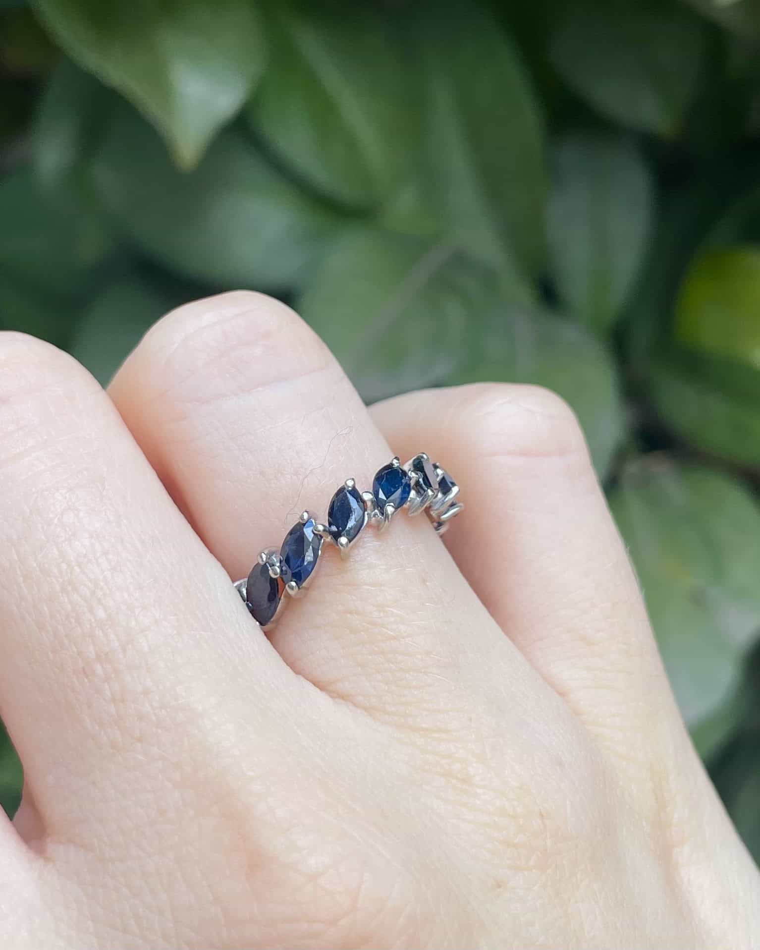 Alliance Américaine Saphirs 3 carats "Carmen" - Elliade Paris