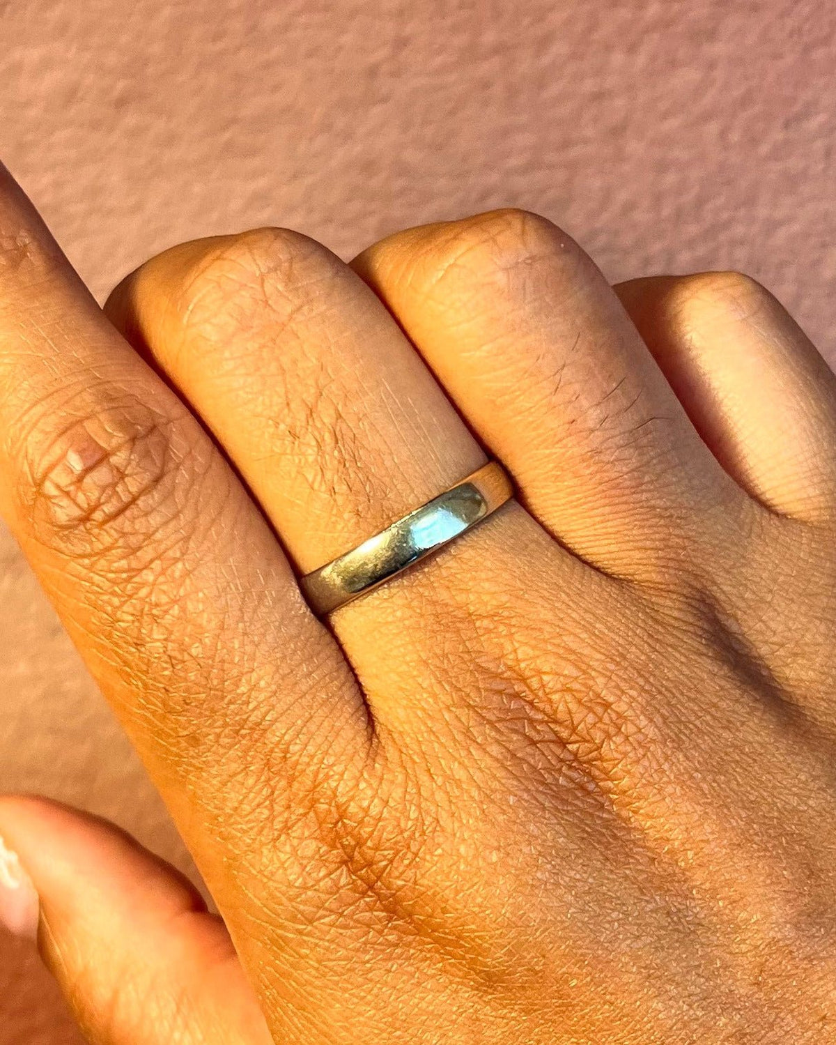 Alliance Jonc Or Gris 18 carats 3.7mm "Florence" - Elliade Paris