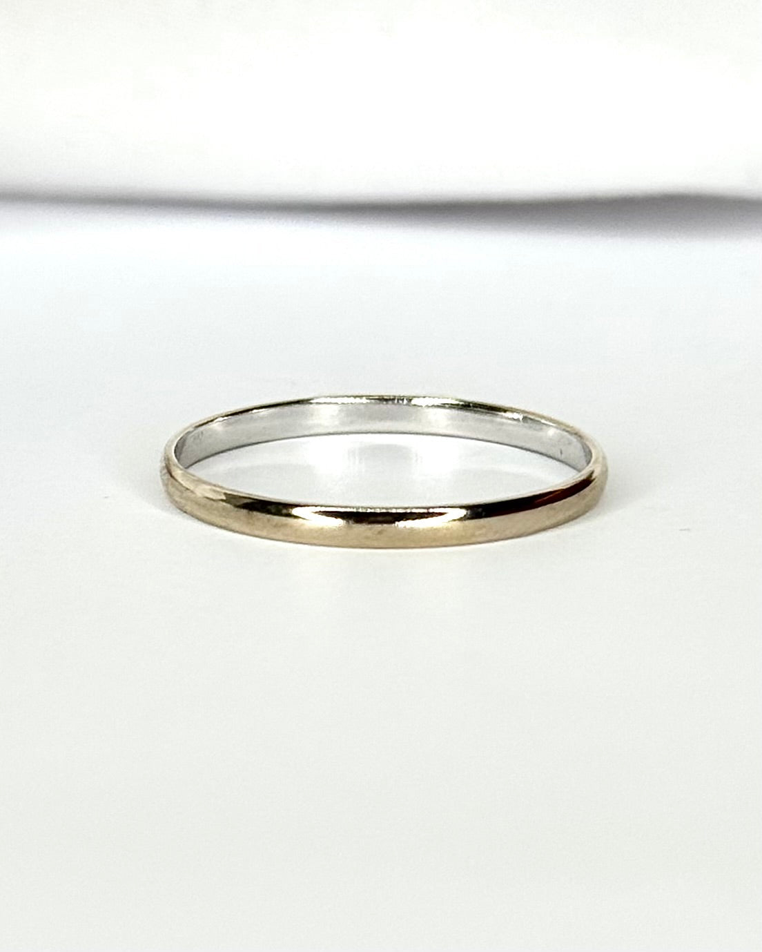 Alliance Or Gris 18 carats 2 mm "Loane" - Elliade Paris