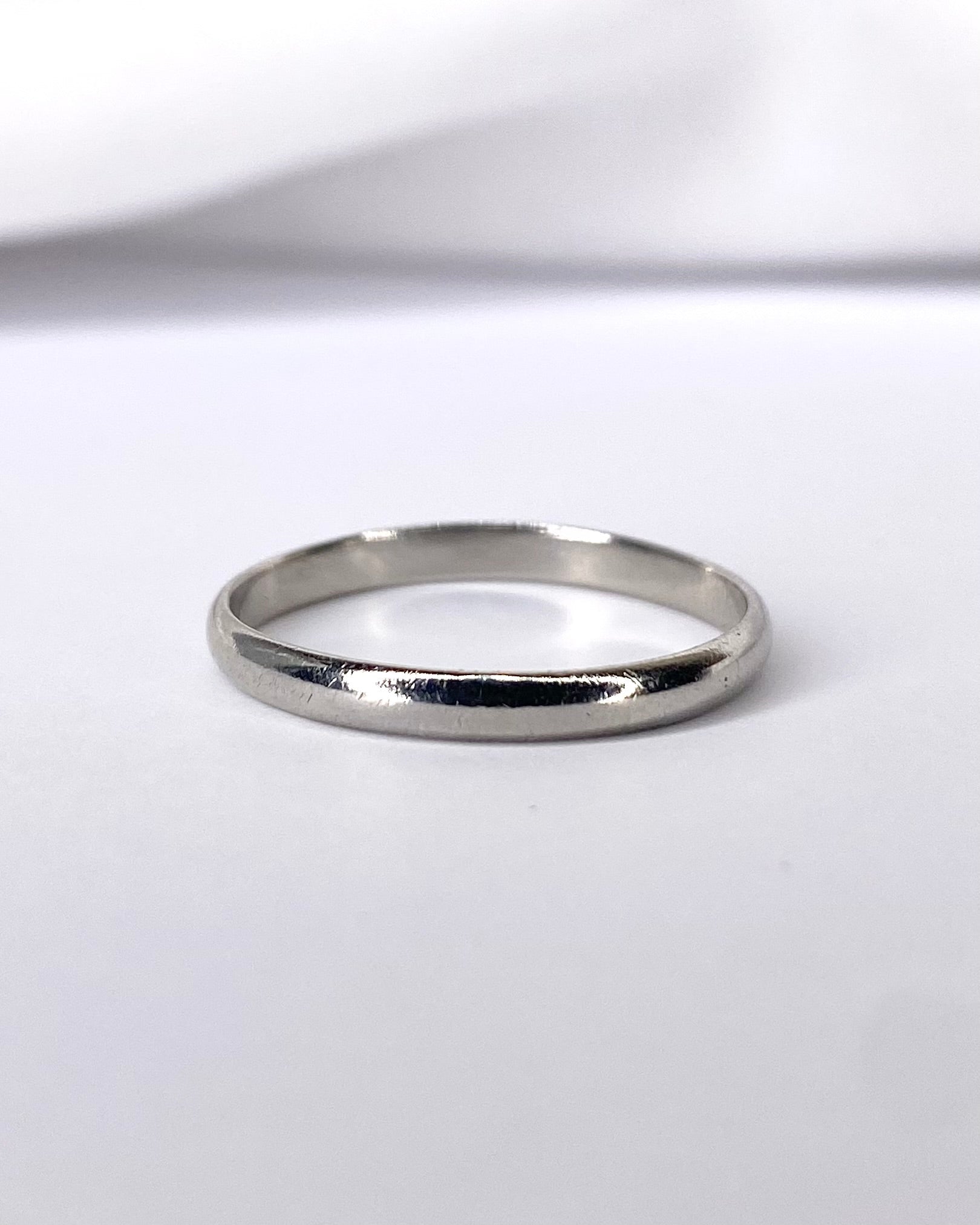 Alliance Or Gris 18 carats "David" - Elliade Paris