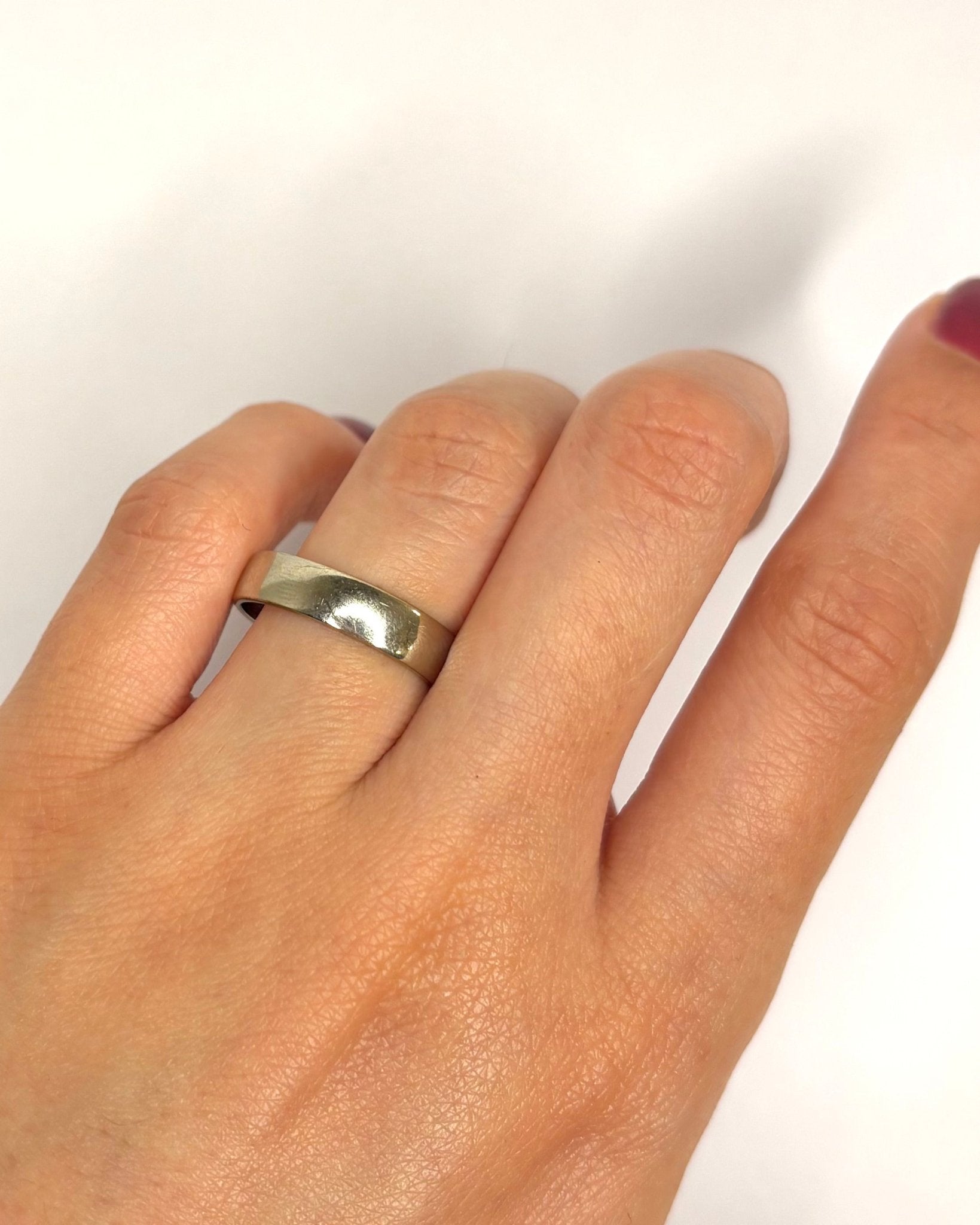 Alliance Or Gris "Maélia" - Elliade Paris