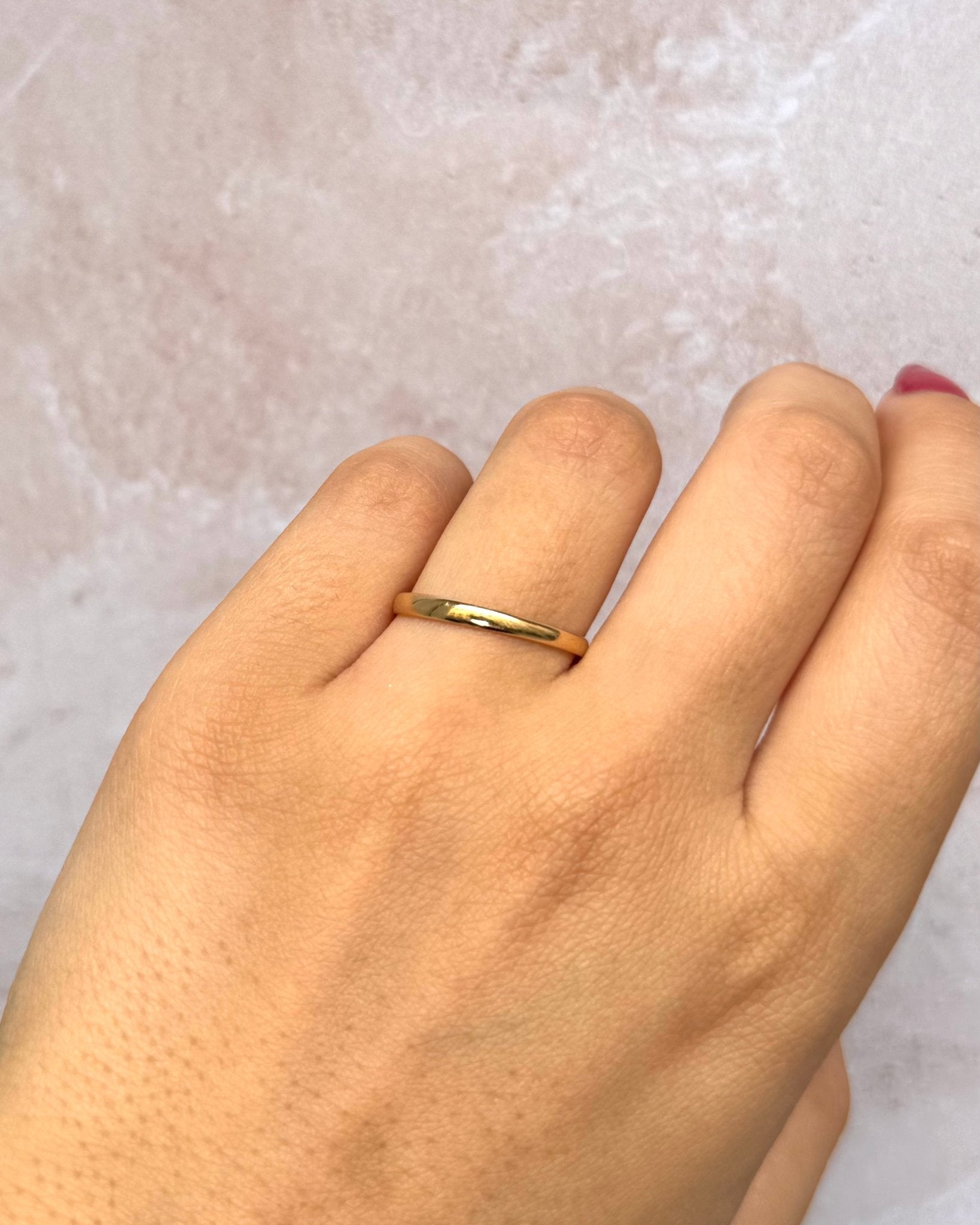 Alliance Or Jaune 18 carats 2mm "Shaun" - Elliade Paris