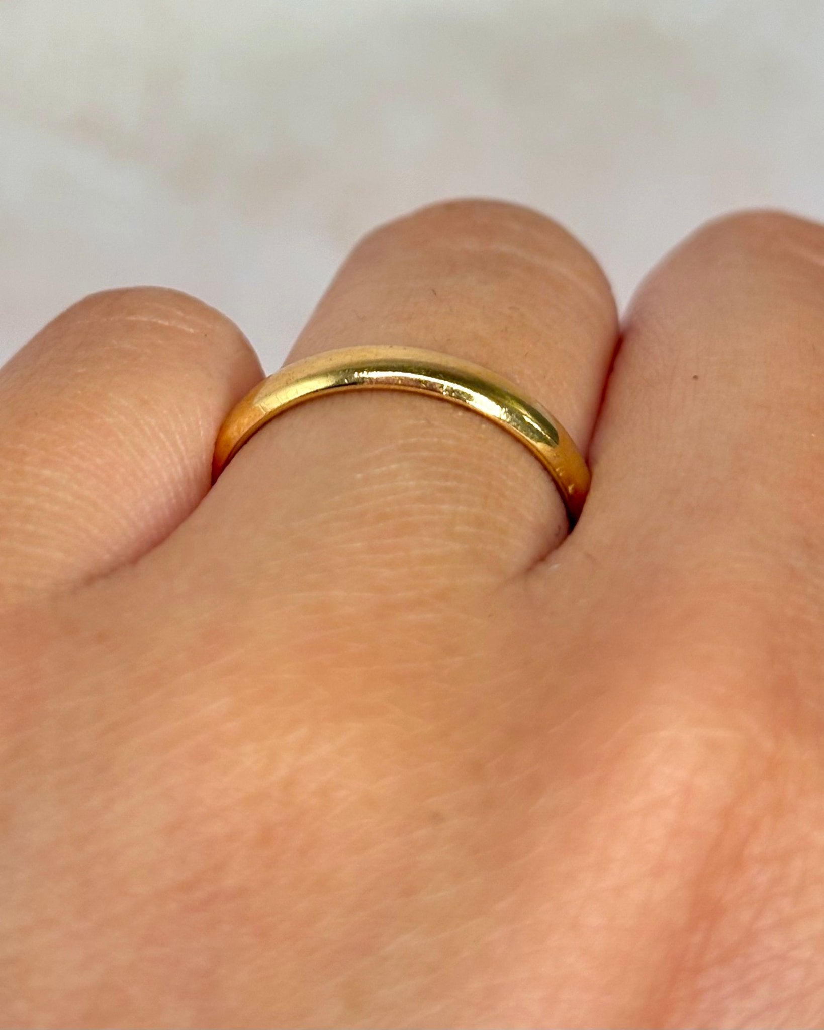 Alliance Or Jaune 18 carats 3 mm "Billy" - Elliade Paris