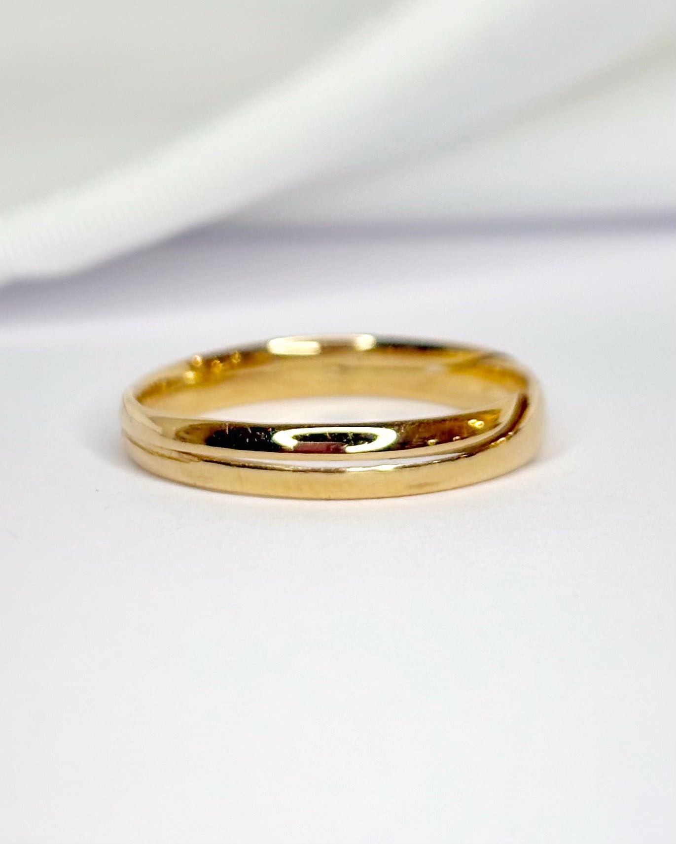 Alliance Or Jaune 18 carats 3 mm "Corie" - Elliade Paris