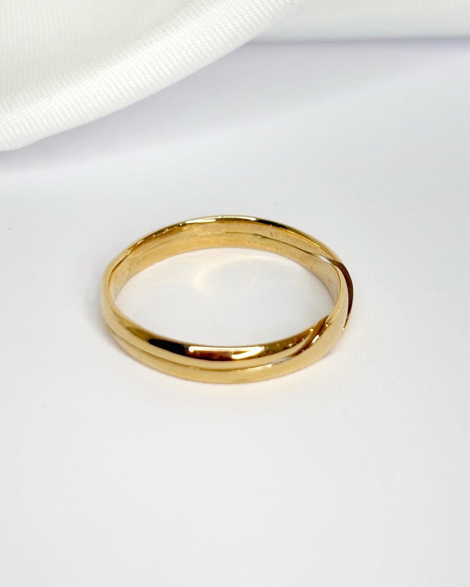 Alliance Or Jaune 18 carats 3 mm "Corie" - Elliade Paris