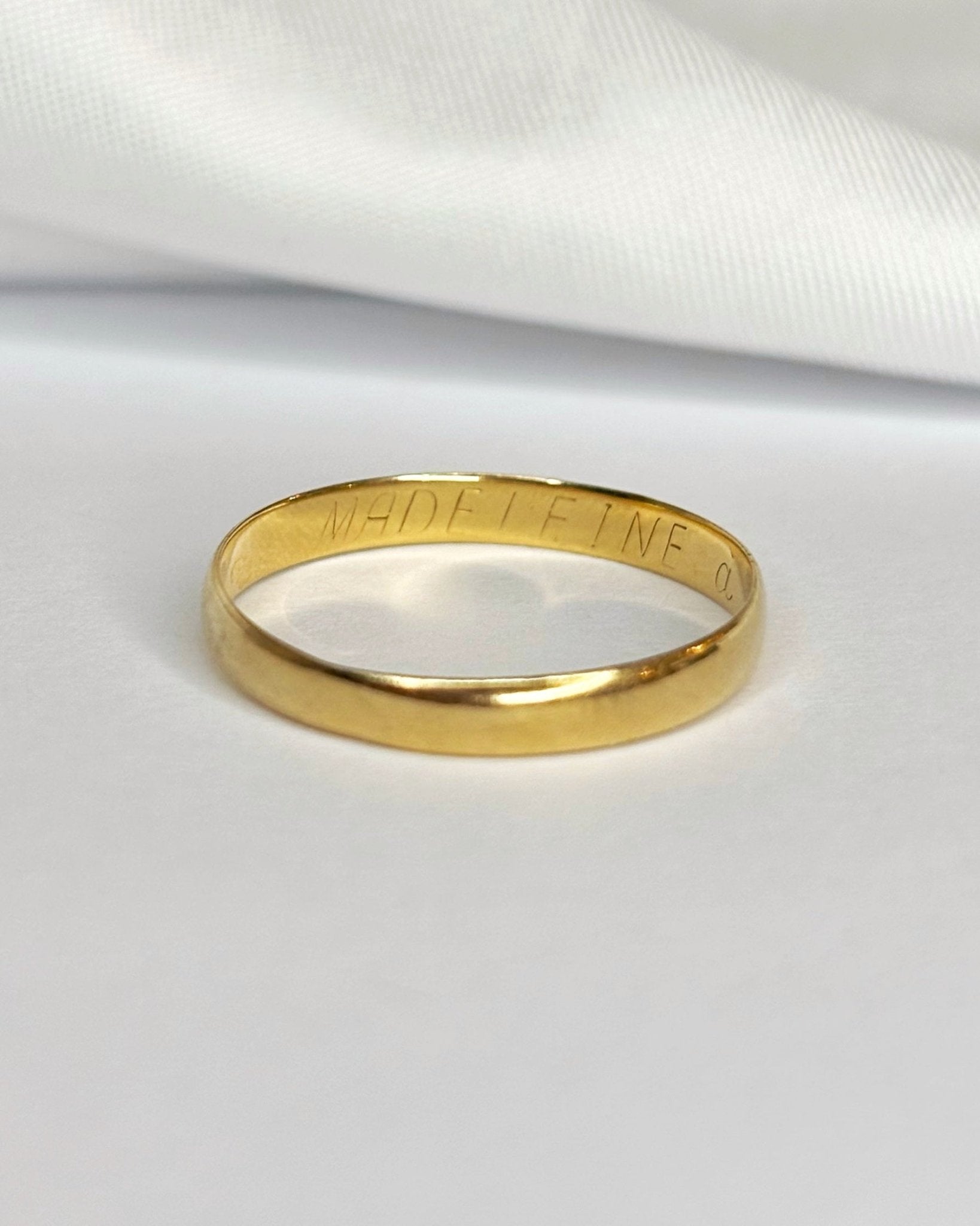 Alliance Or Jaune 18 carats "Alexandre" - Elliade Paris