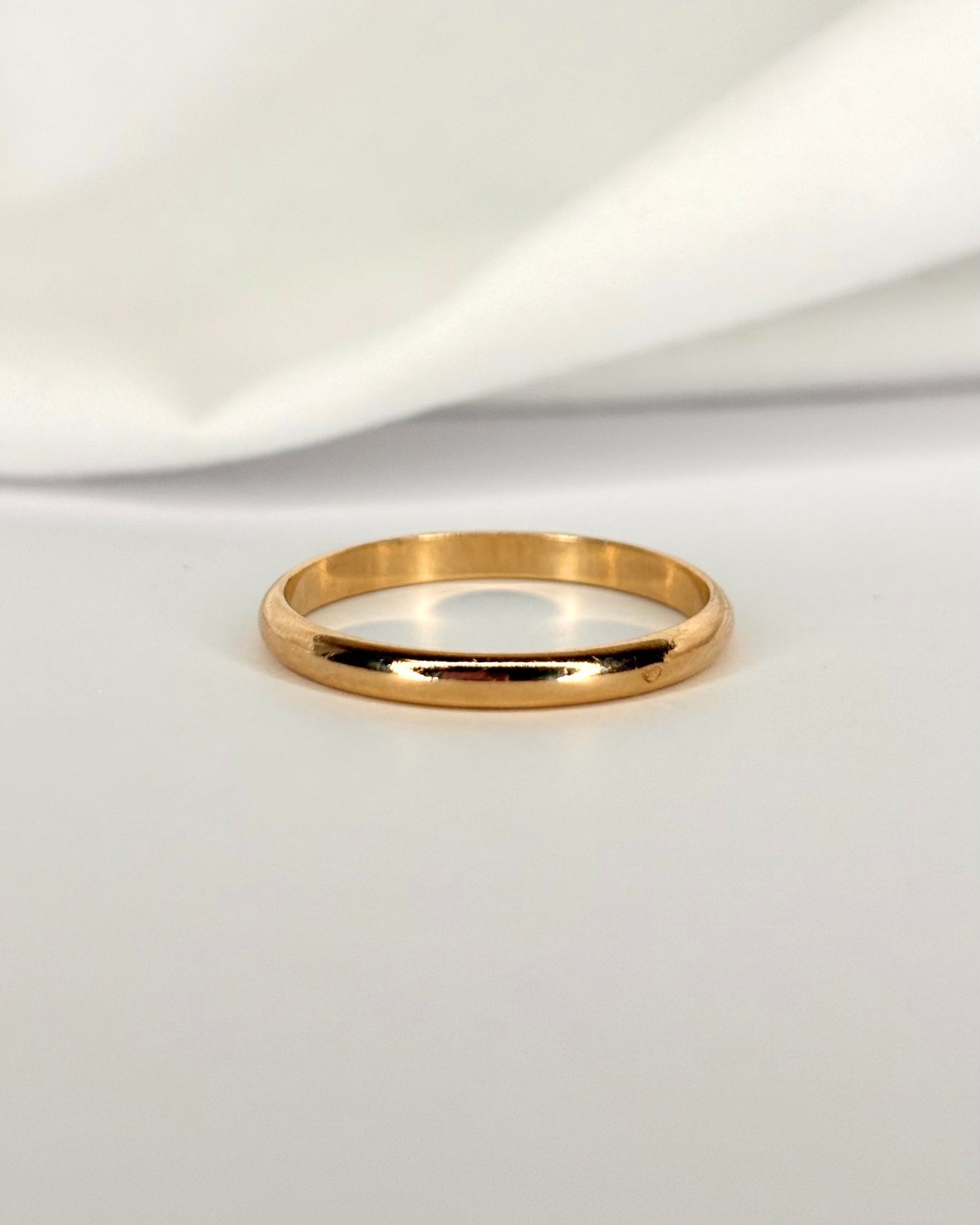 Alliance Or Jaune 18 carats "Darius" - Elliade Paris