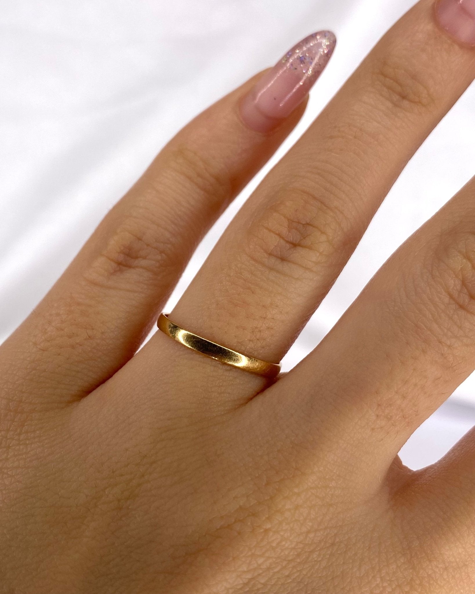 Alliance Or Jaune 18 carats "Emile" - Elliade Paris