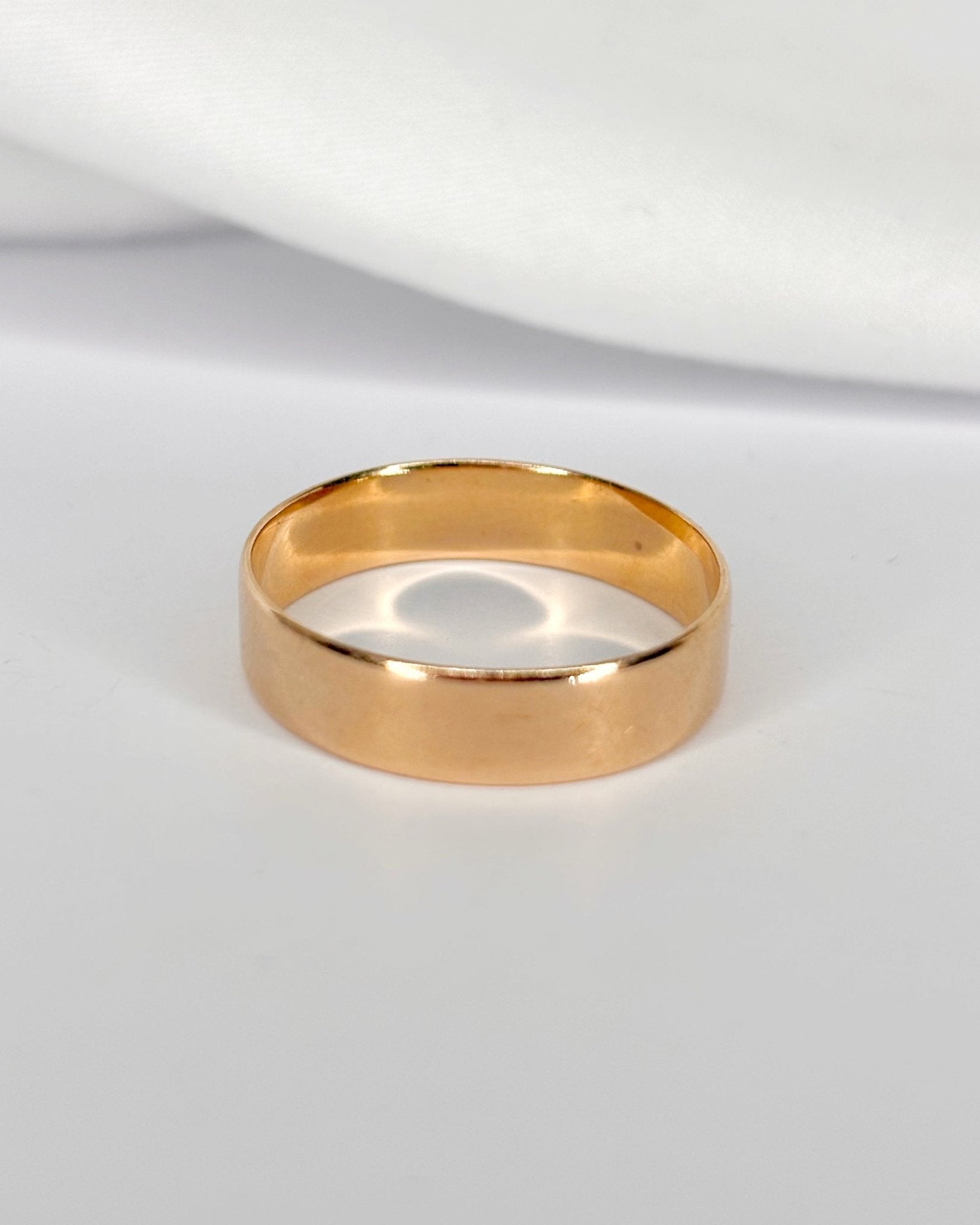 Alliance Or jaune cuivré 18 carats "Côme" - Elliade Paris