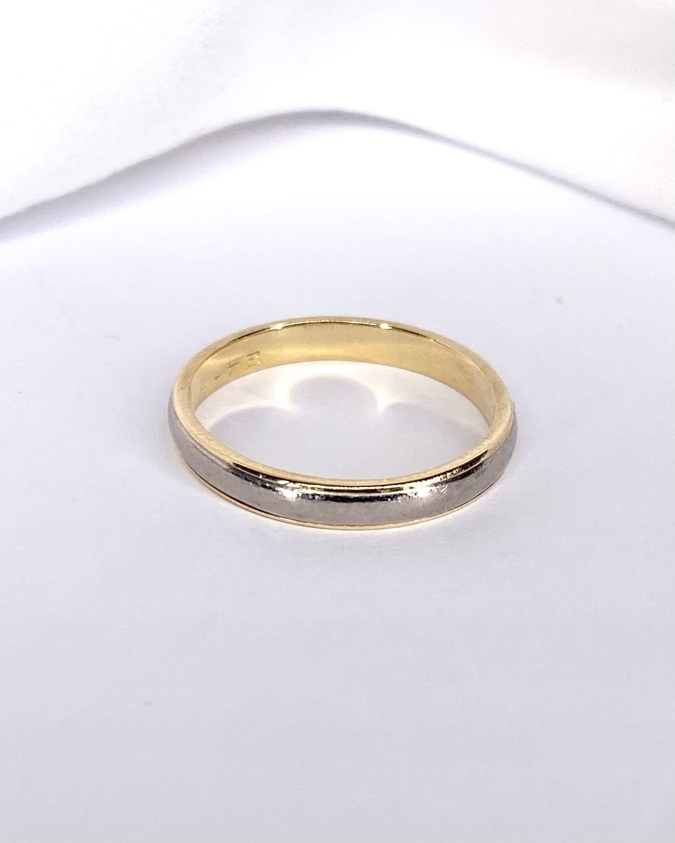 Alliance Or Jaune & Or Gris "Rachel" - Elliade Paris