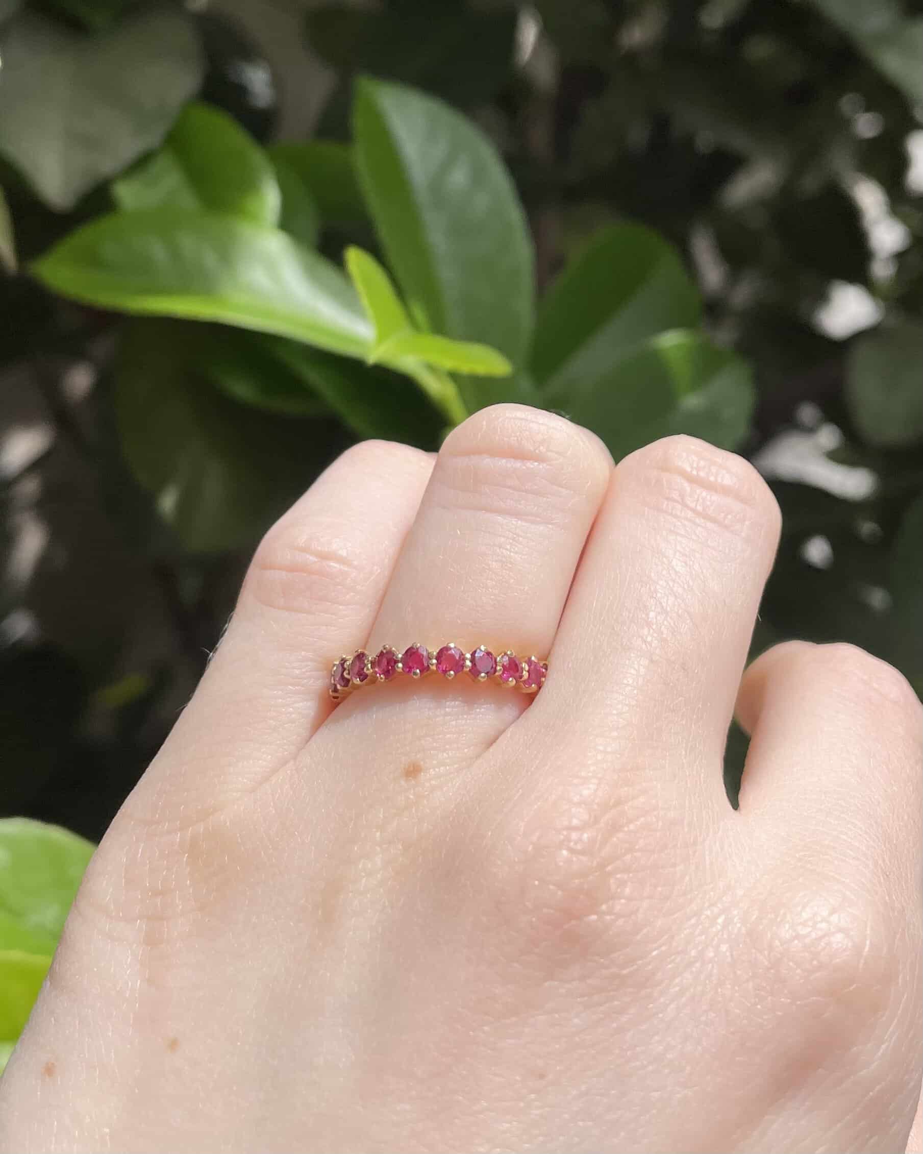 Alliance Américaine 22 Rubis 2.20 carats "Bertille" - Elliade Paris