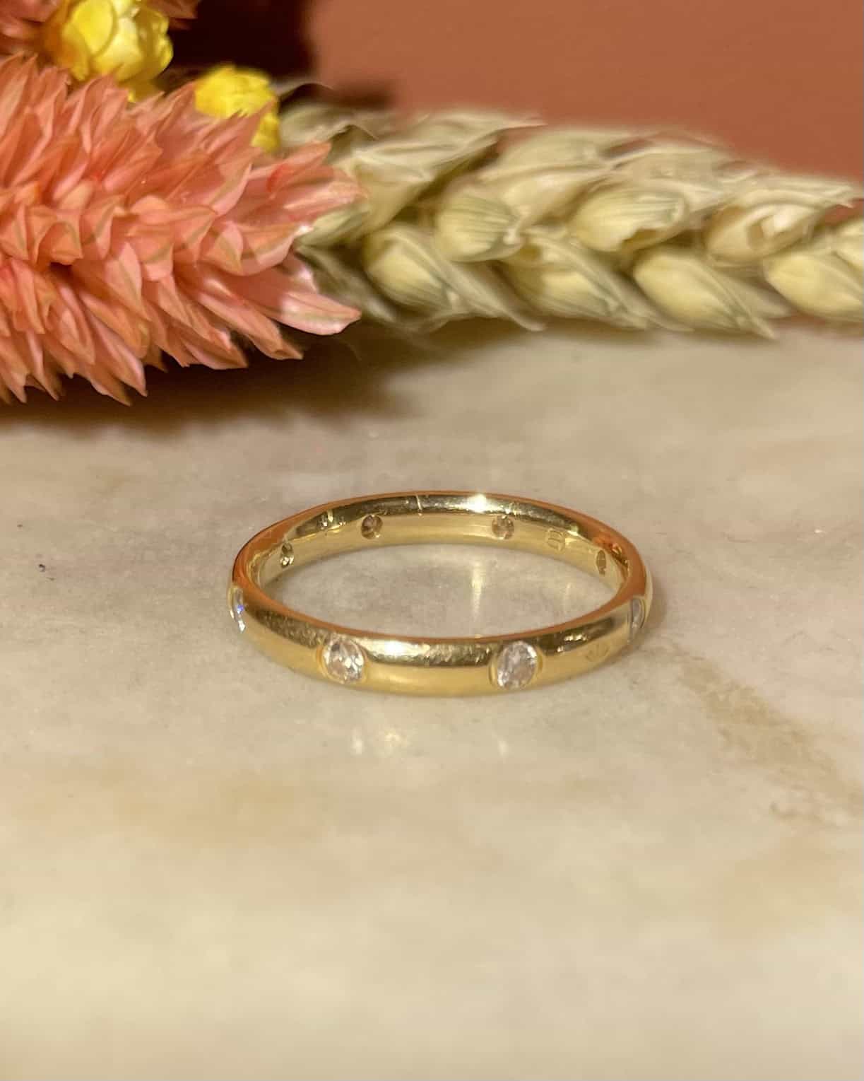Alliance Vintage 8 Diamants 0.24 carat "Vivi" - Elliade Paris